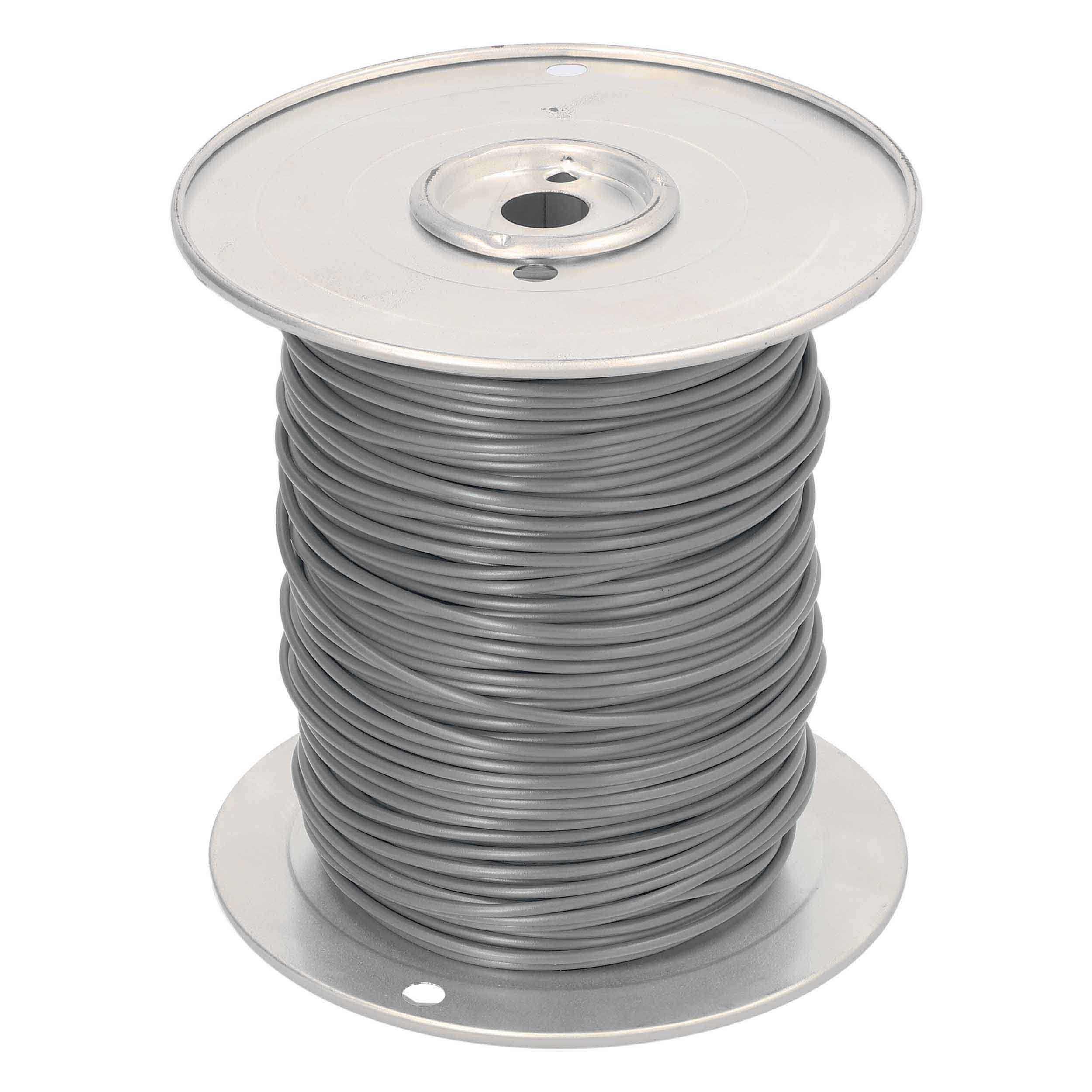 14 GA US GPT ALL COPPER PRIMARY WIRE GRAY - Coil of 500 FT