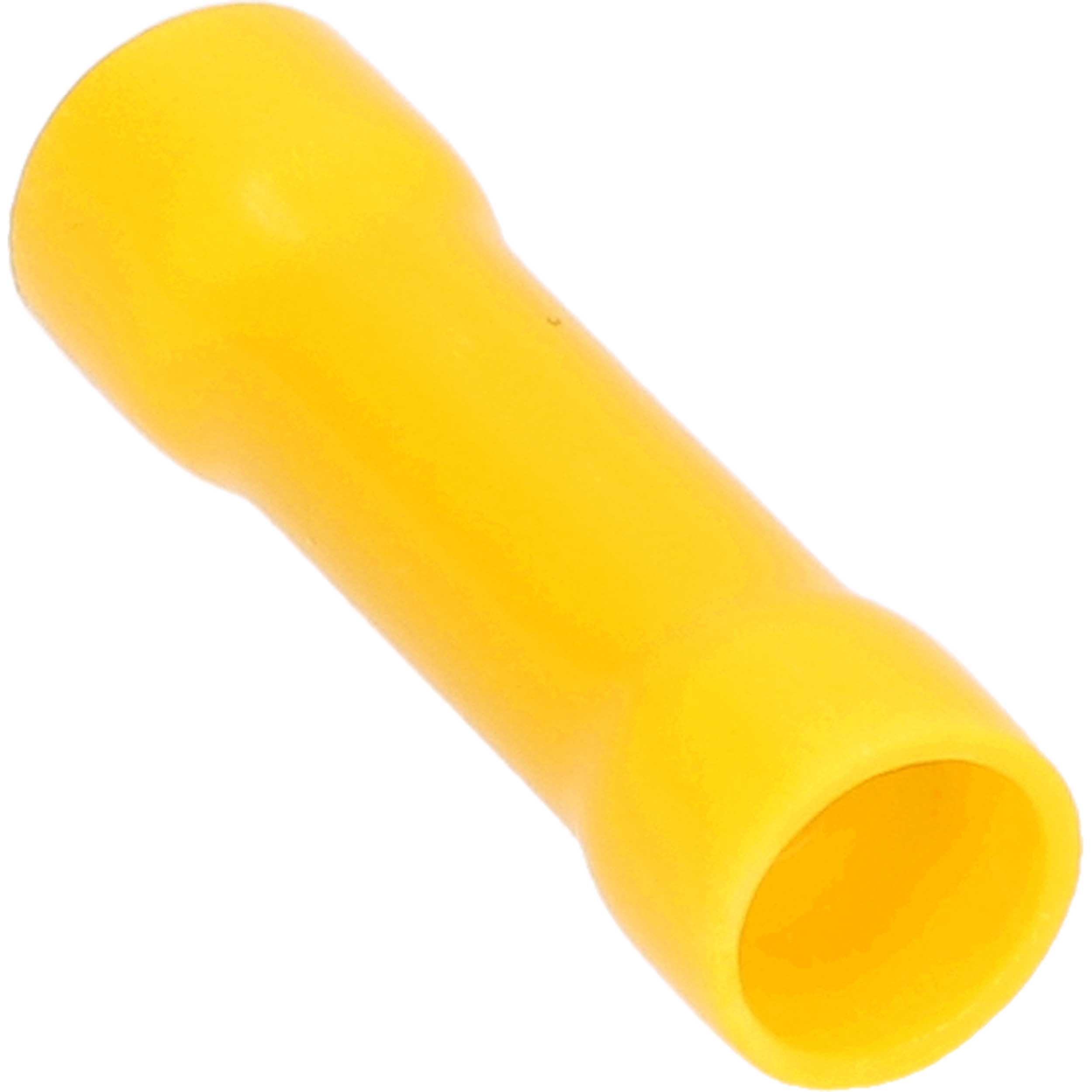 Yellow Vinyl Butt Connector 12-10 Gauge - Package of 100