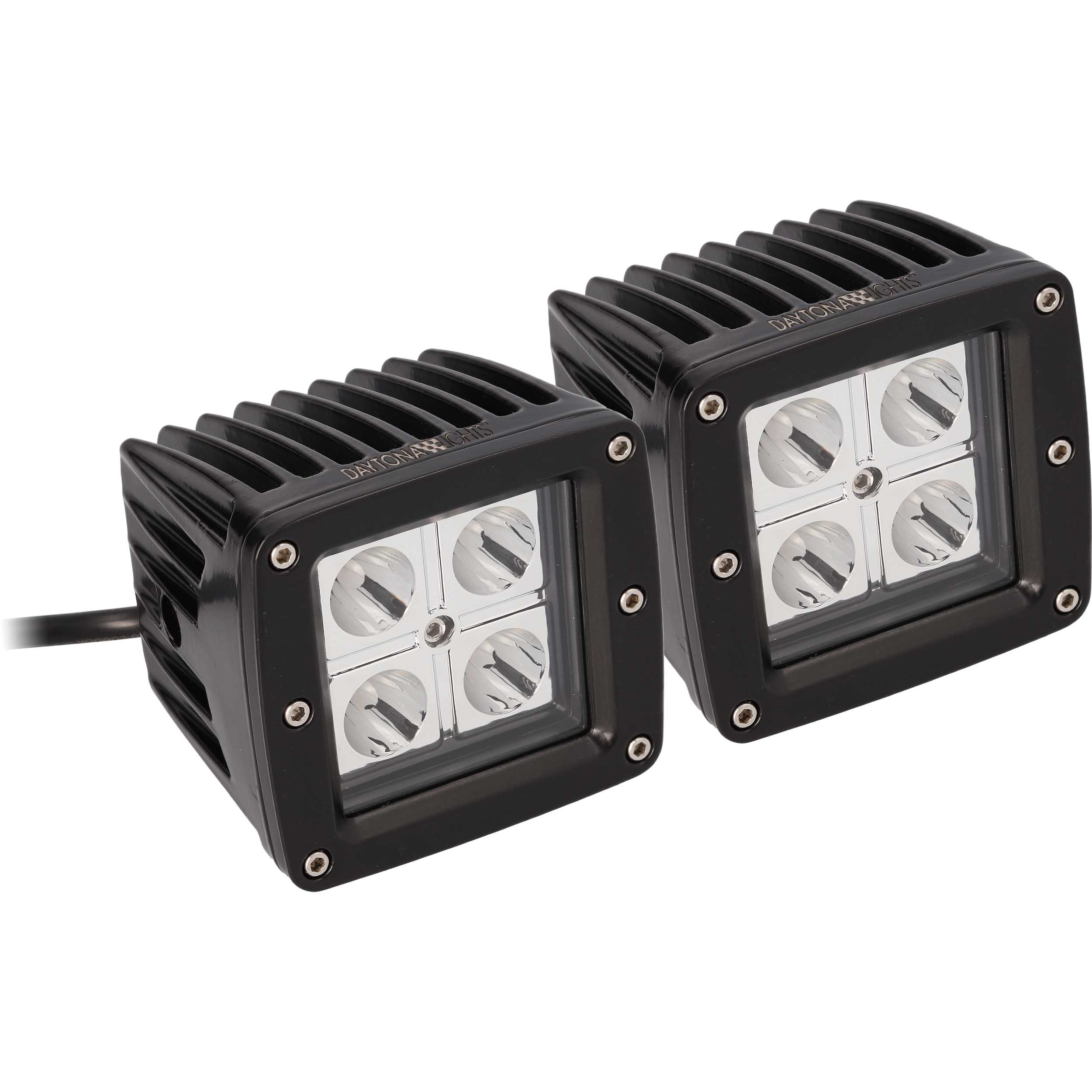Daytona Lights 3" Cube Light - 4 LED Spot (2Pk)