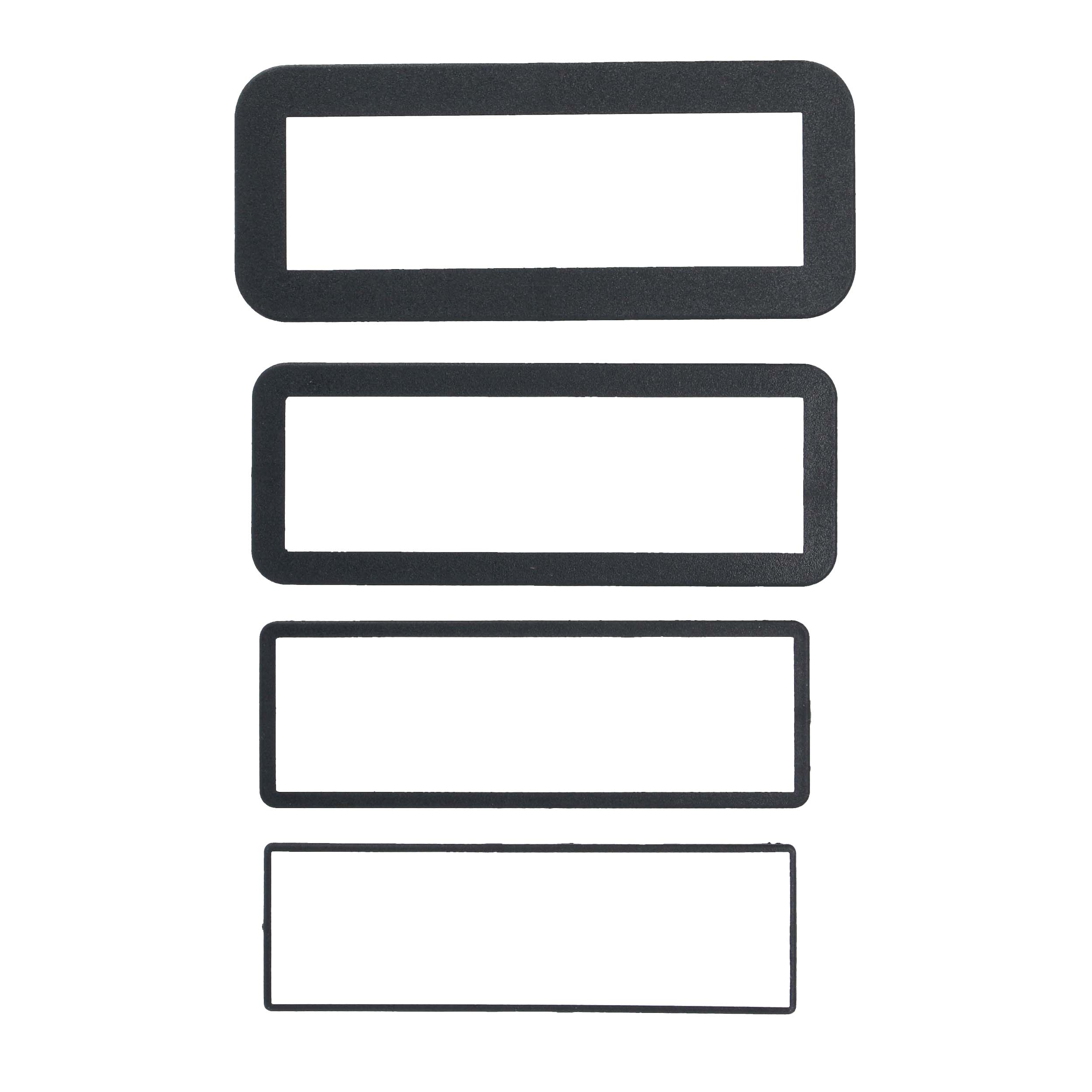 4 Pack Single-DIN Trim Rings