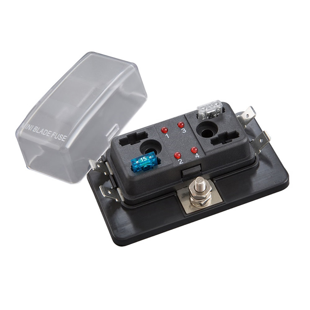 Fuse Block ATM With LED Indicators - 4 Position