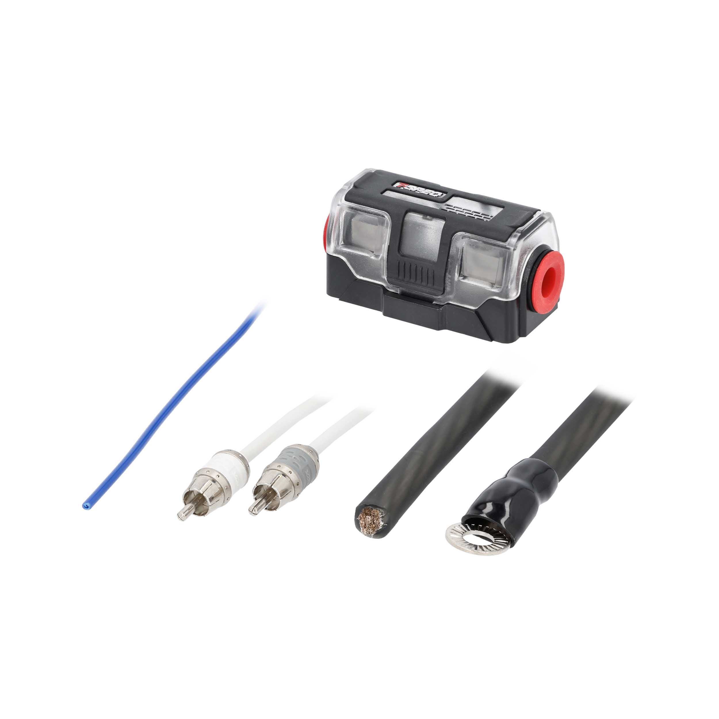 v10 4 AWG Amp Kit - 2100 W with RCA Cable