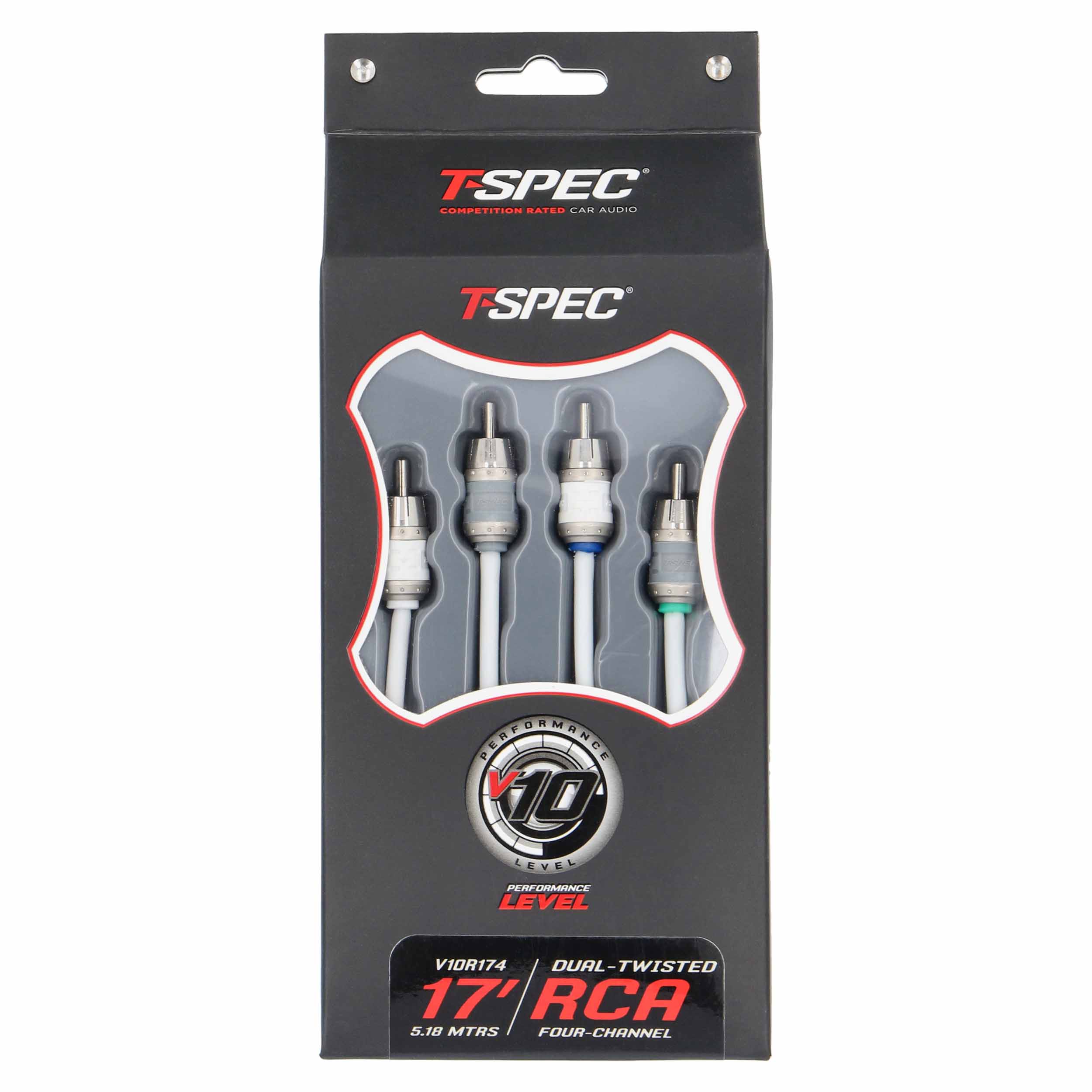 RCA v10 Series 4-Channel Audio Cable - 17 FT