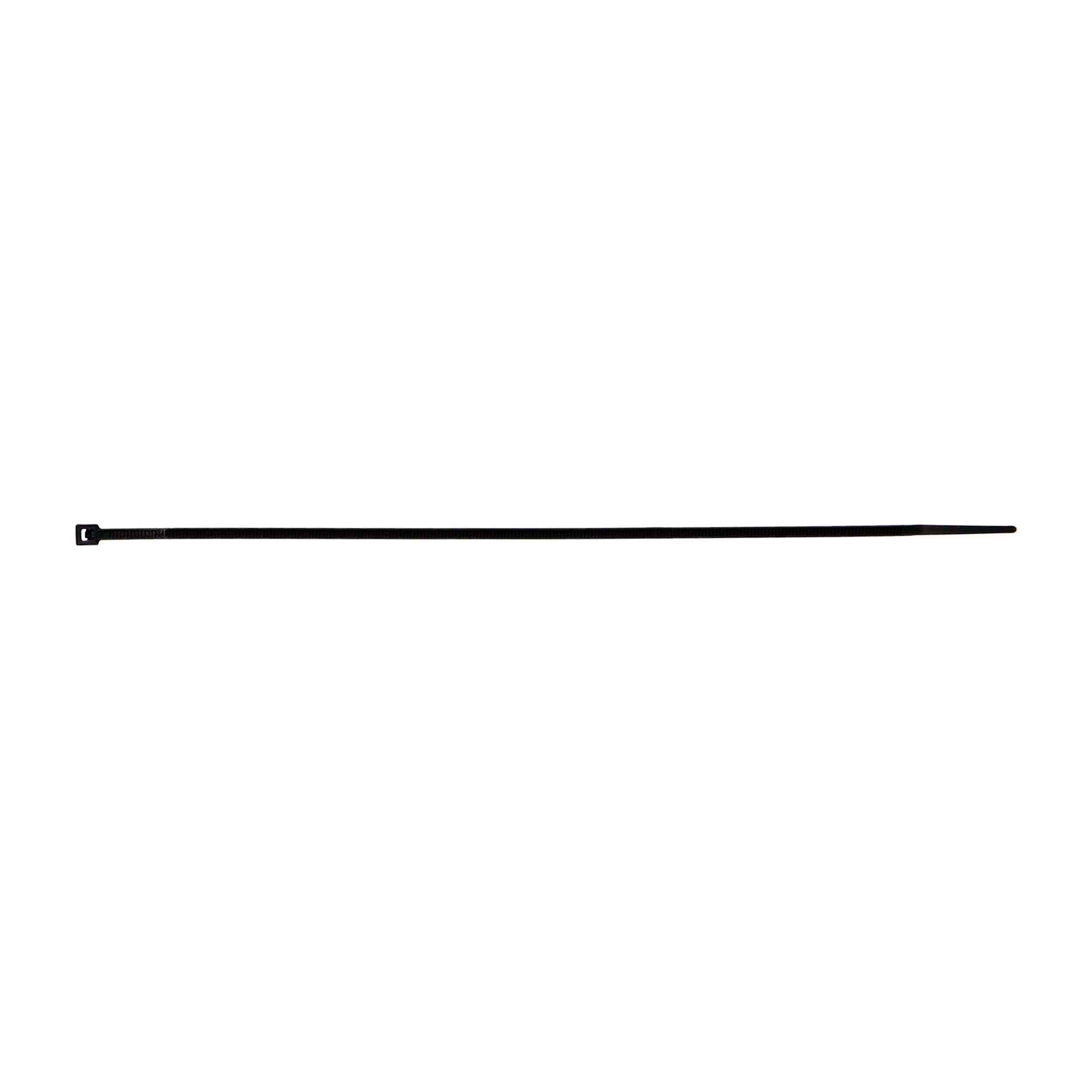 Thin Black Cable Tie - 8 Inch, Package of 100