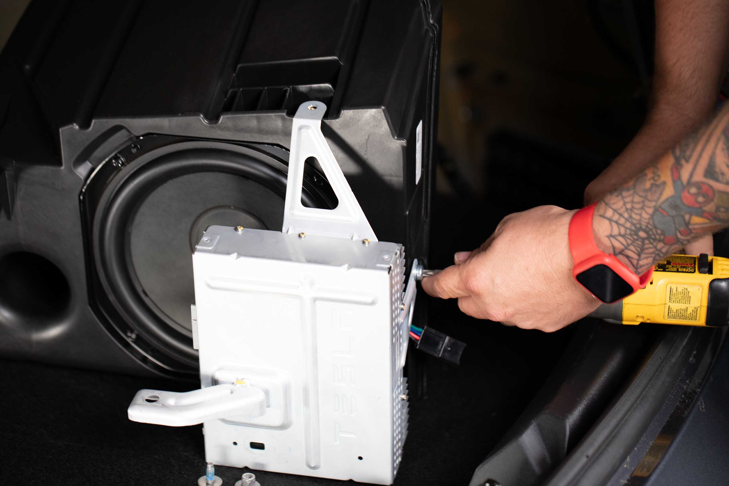 Subwoofer Enclosure Adapter Plate Tesla Model 3 - Model Y