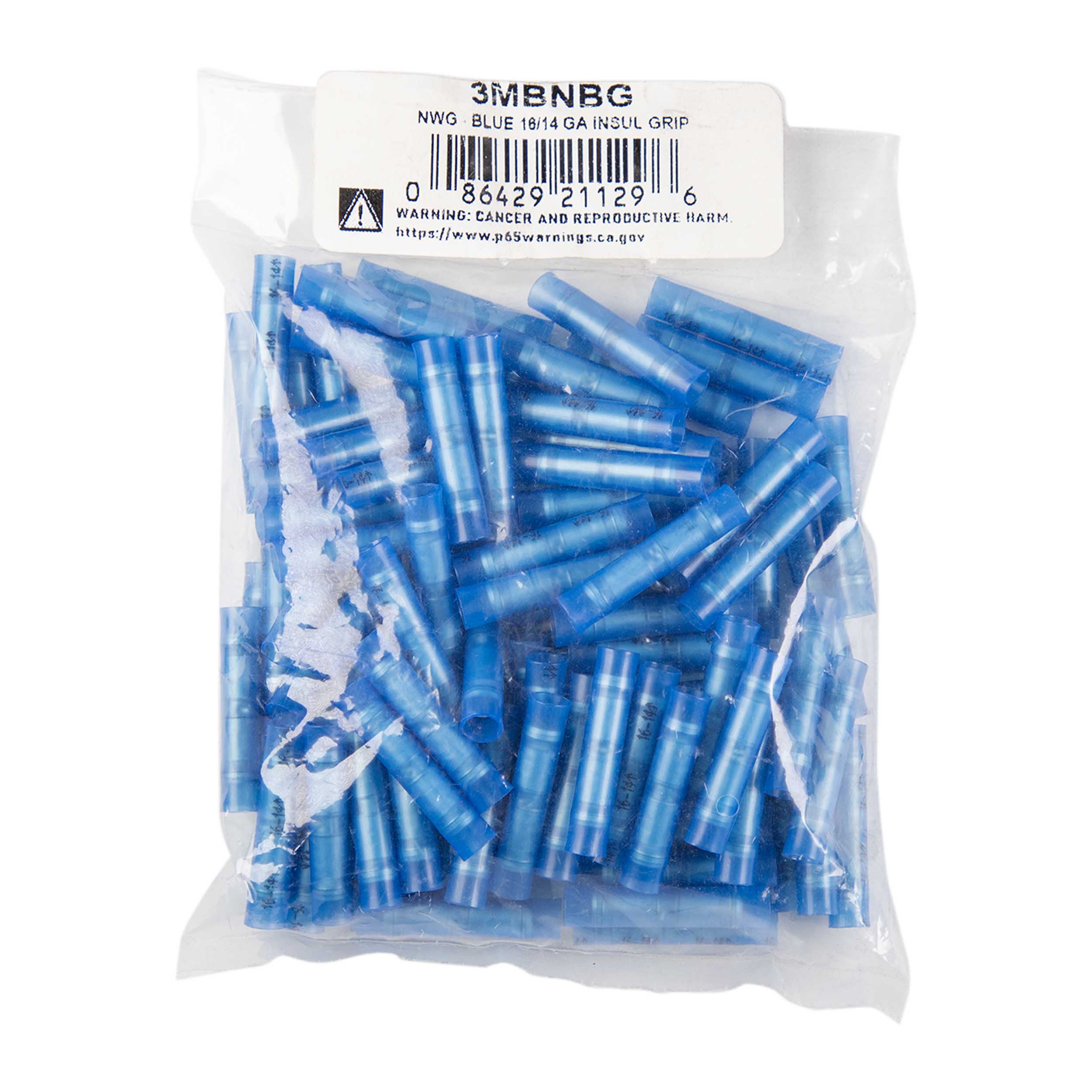 3M™ Blue Nylon Butt Connector 16-14 Gauge Insul Grip
