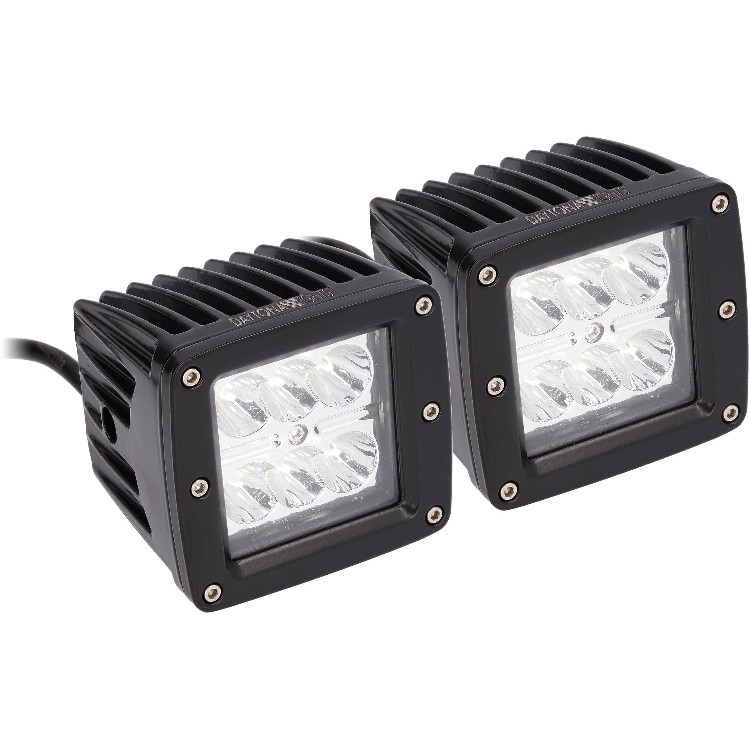 Daytona Lights 3" Cube Lights - 6 LED (2Pk)