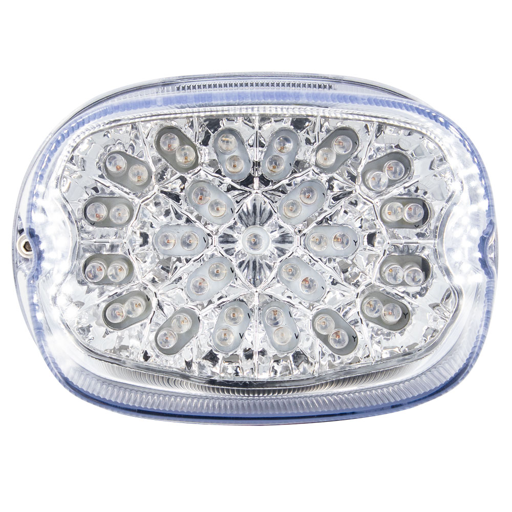 Clear Replacement Tail Light with Turn Signals - Harley Davi