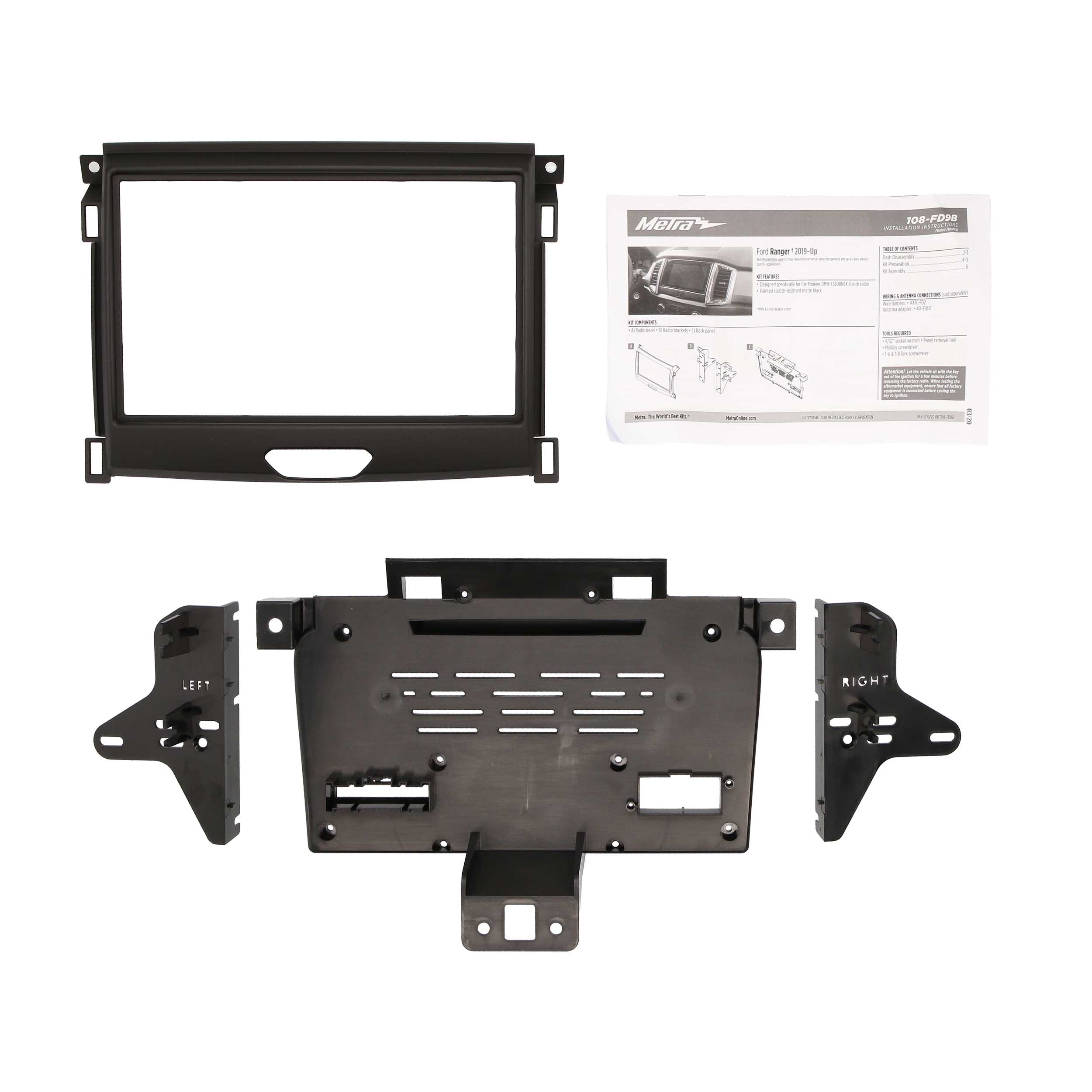 Ford Ranger 2019-Up - Pioneer 8 Inch Radios