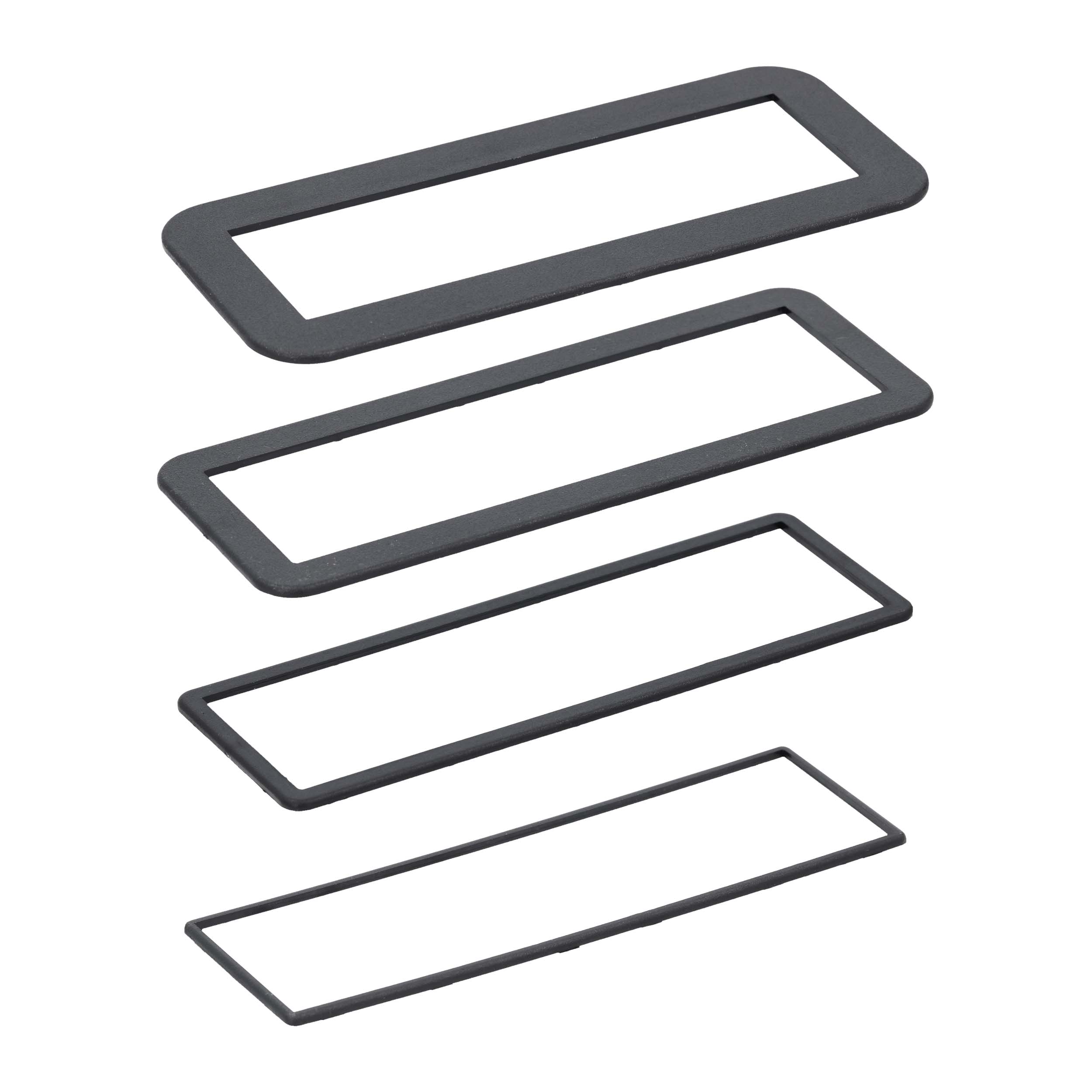 4 Pack Single-DIN Trim Rings