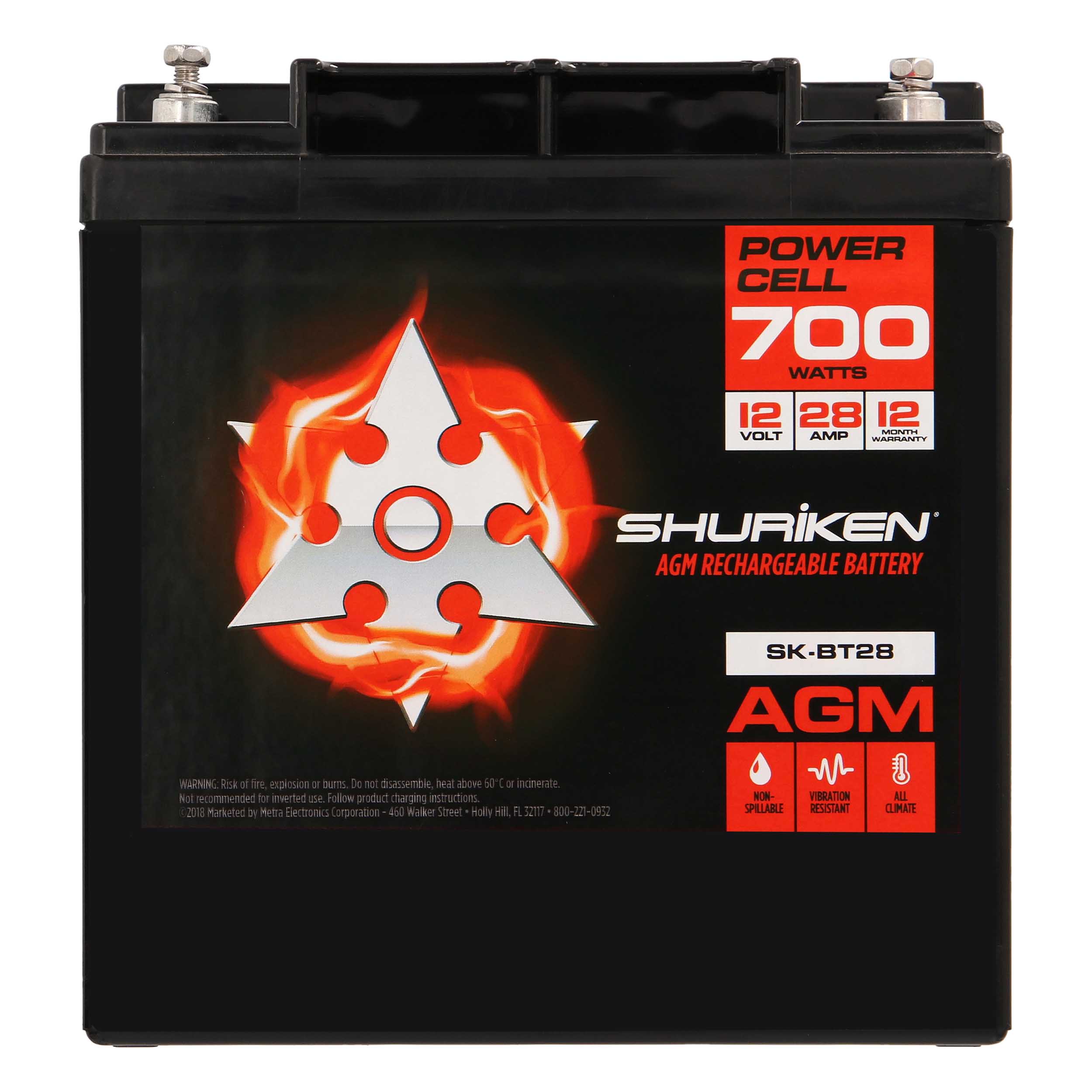 700W 28AMP Hours Compact Size AGM 12V Battery