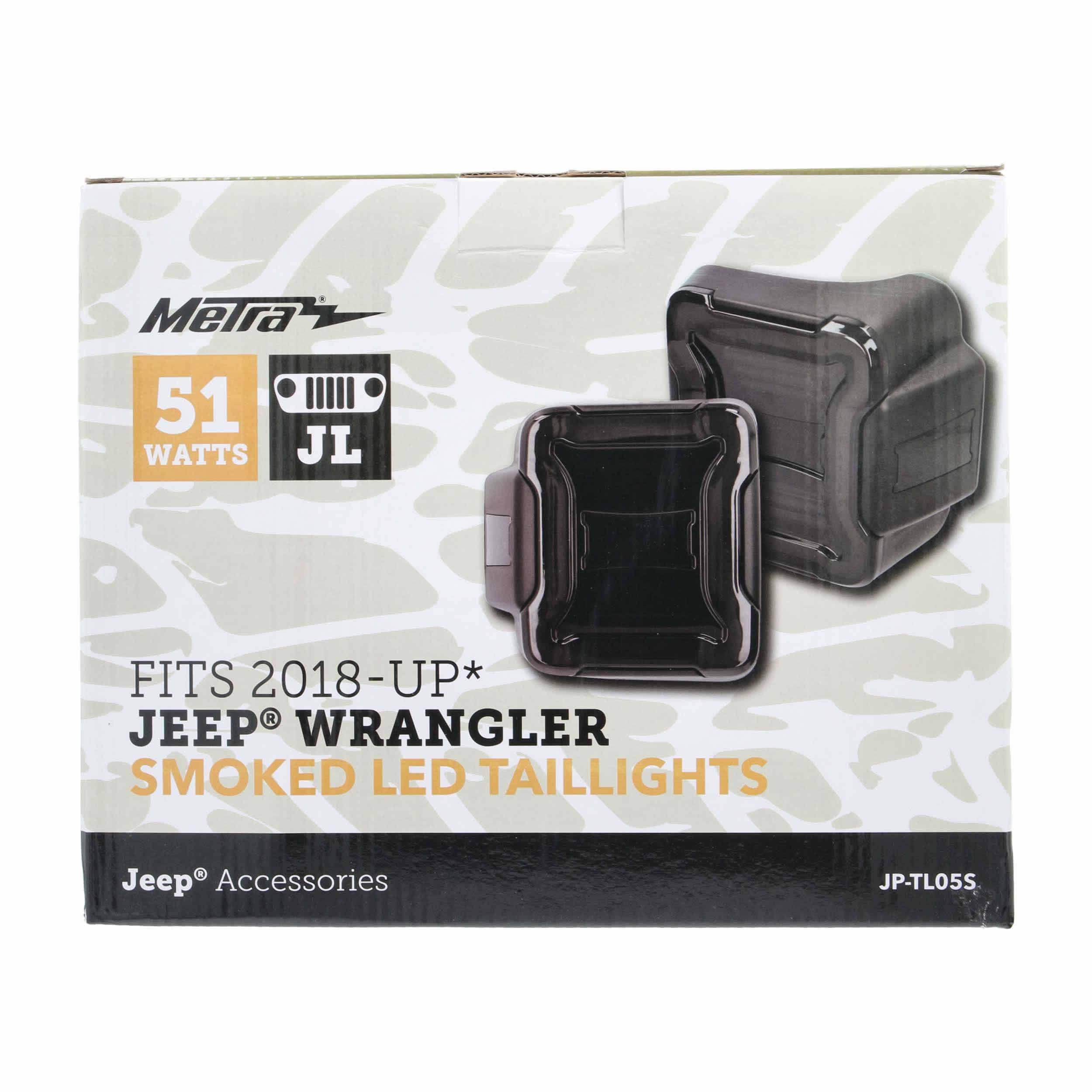 Smoked Taillight - Fits 2018-Up* Jeep Wrangler JL