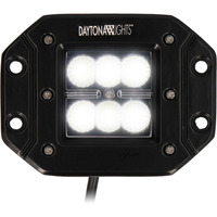 Daytona Lights Flush Mount Cube Lights 3.6" - Flood (2Pk)