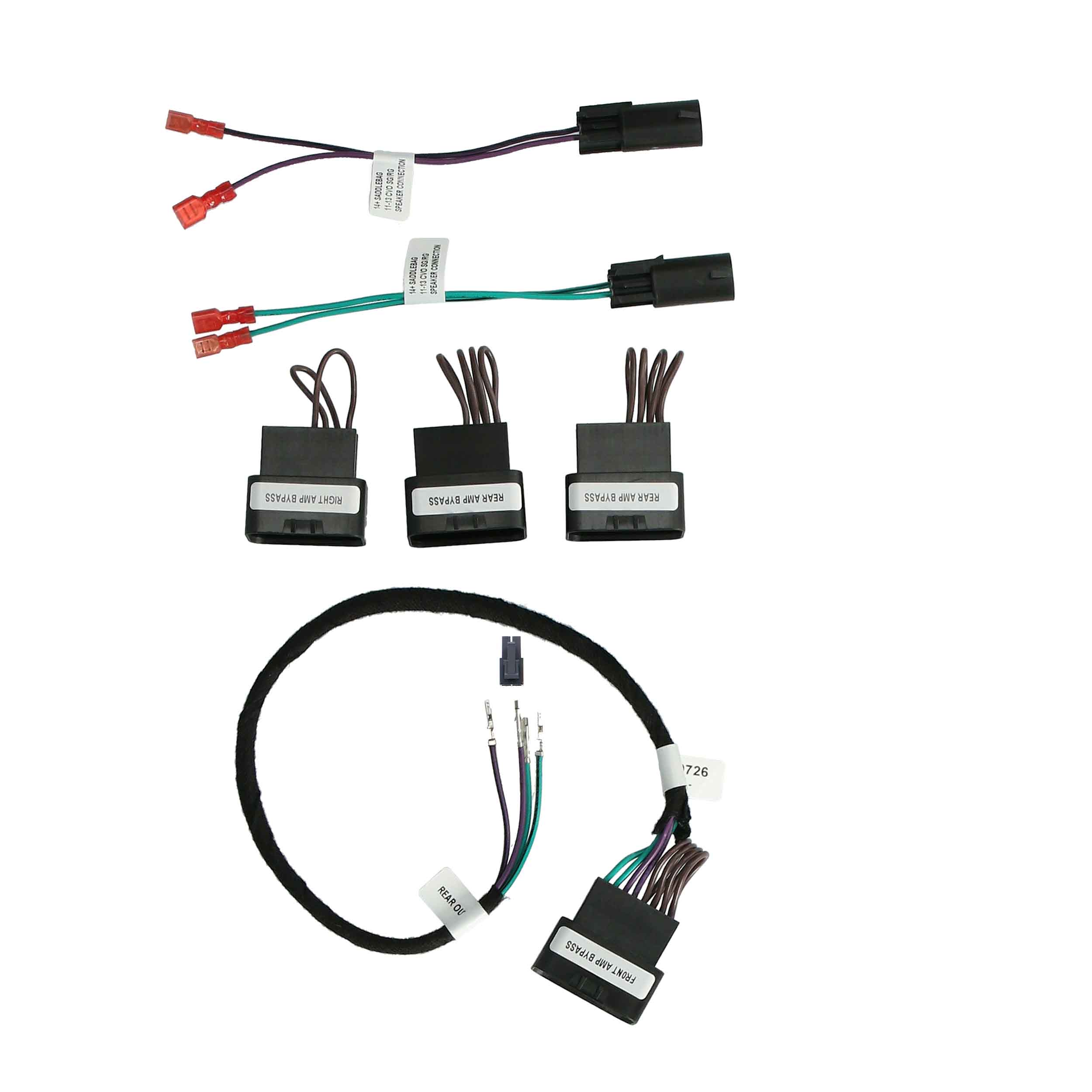 Amp Bypass Harness - Fits Harley-Davidson FLH/FLT 2014-2023