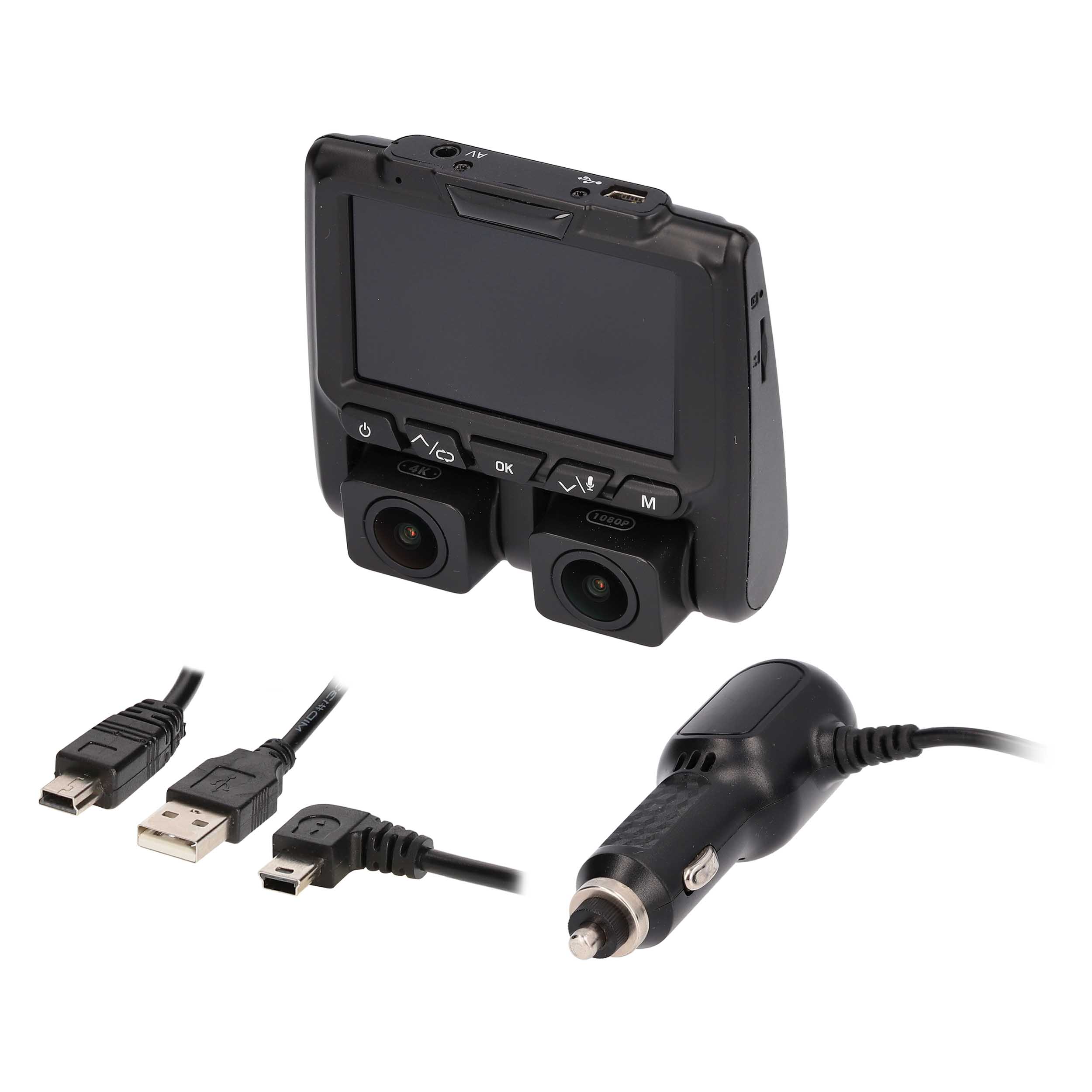 4K Dual-View Dash Camera With DVR