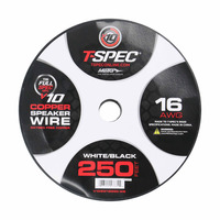 V10 OFC Speaker Wire | 16 AWG | 250 ft. | White/Black