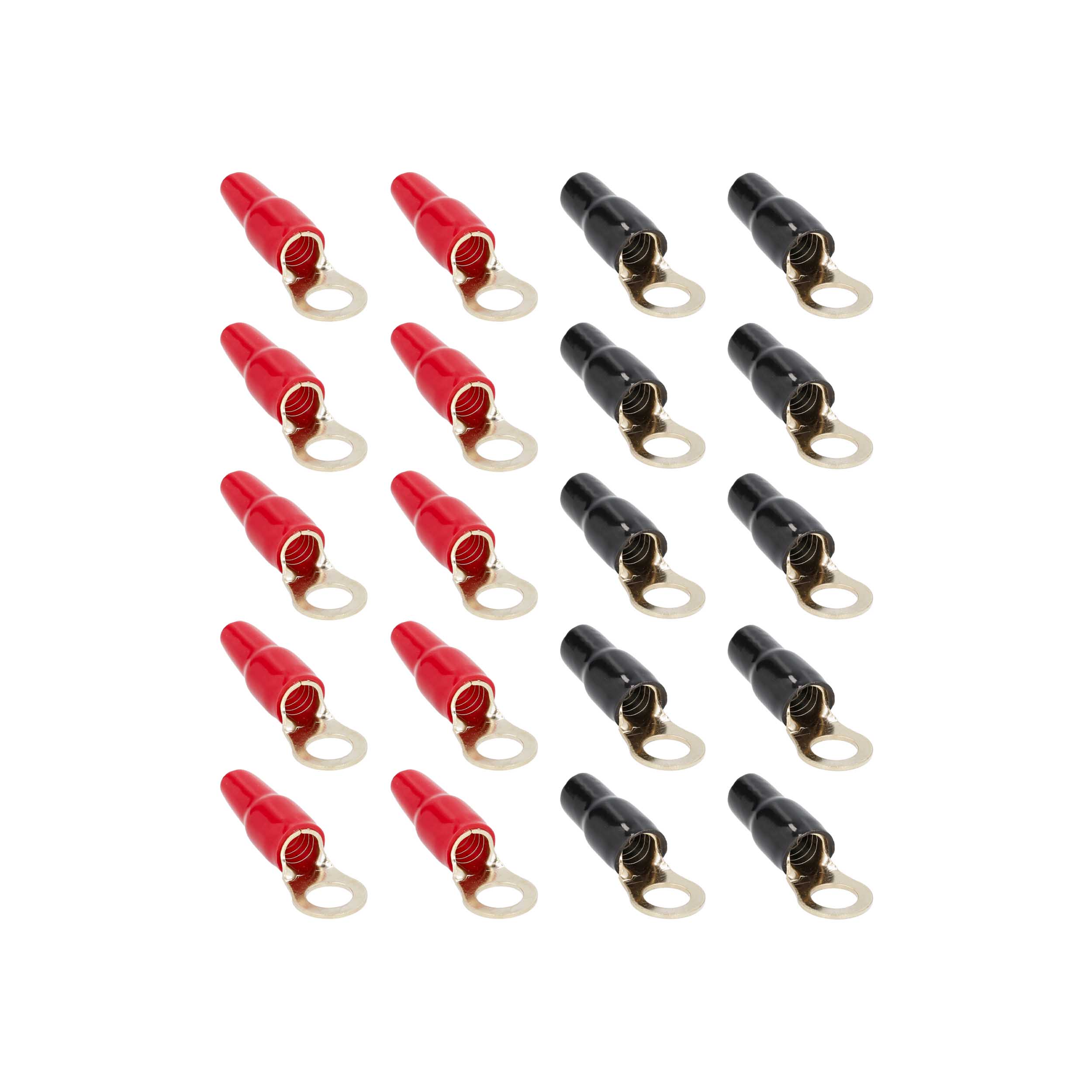 4 AWG 3/8in GOLD RING TERMINALS MID-SERIES -20PK