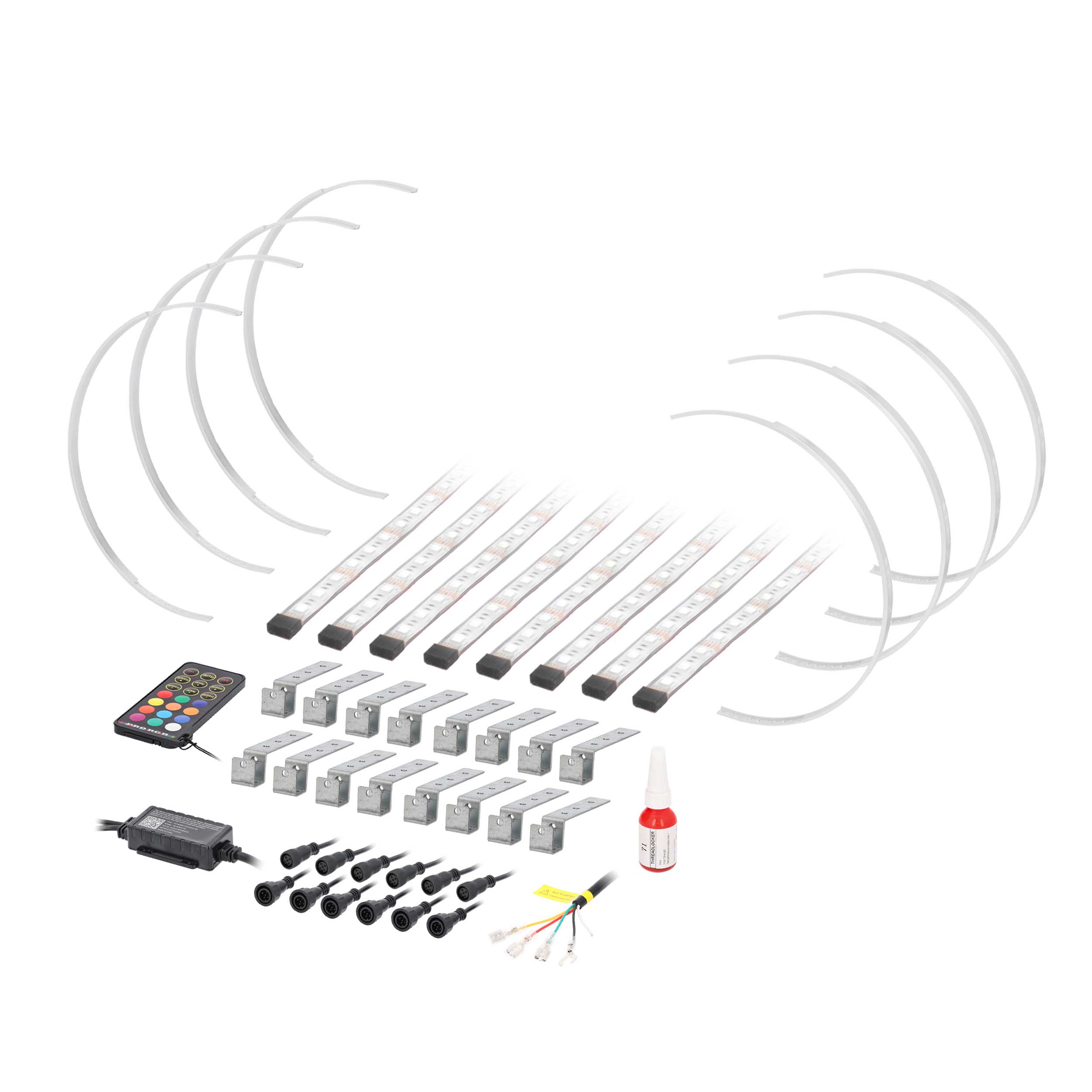 RGBW Expandable Wheel Rings - 11"-14"