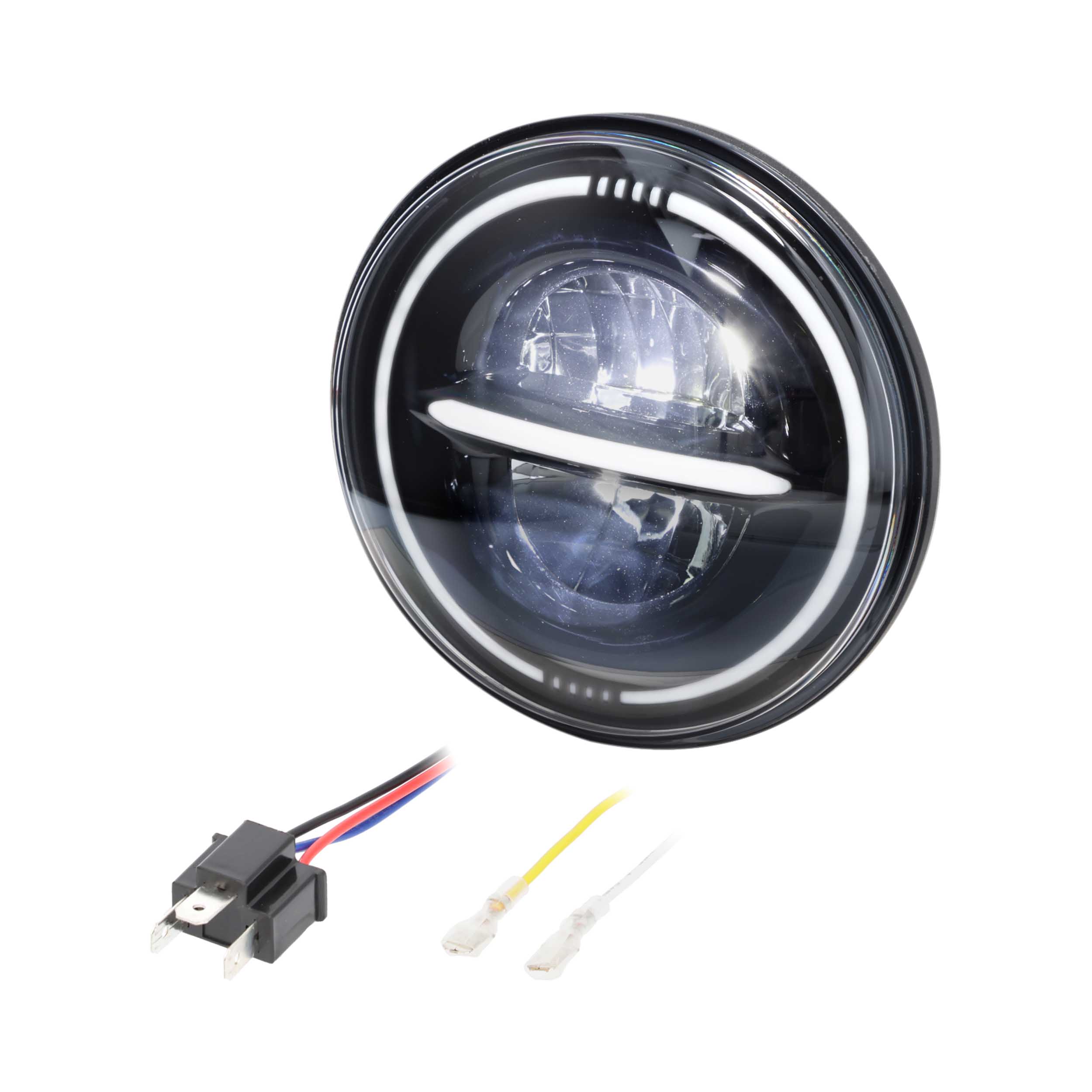 7" Reflector Headlight with Full Halo