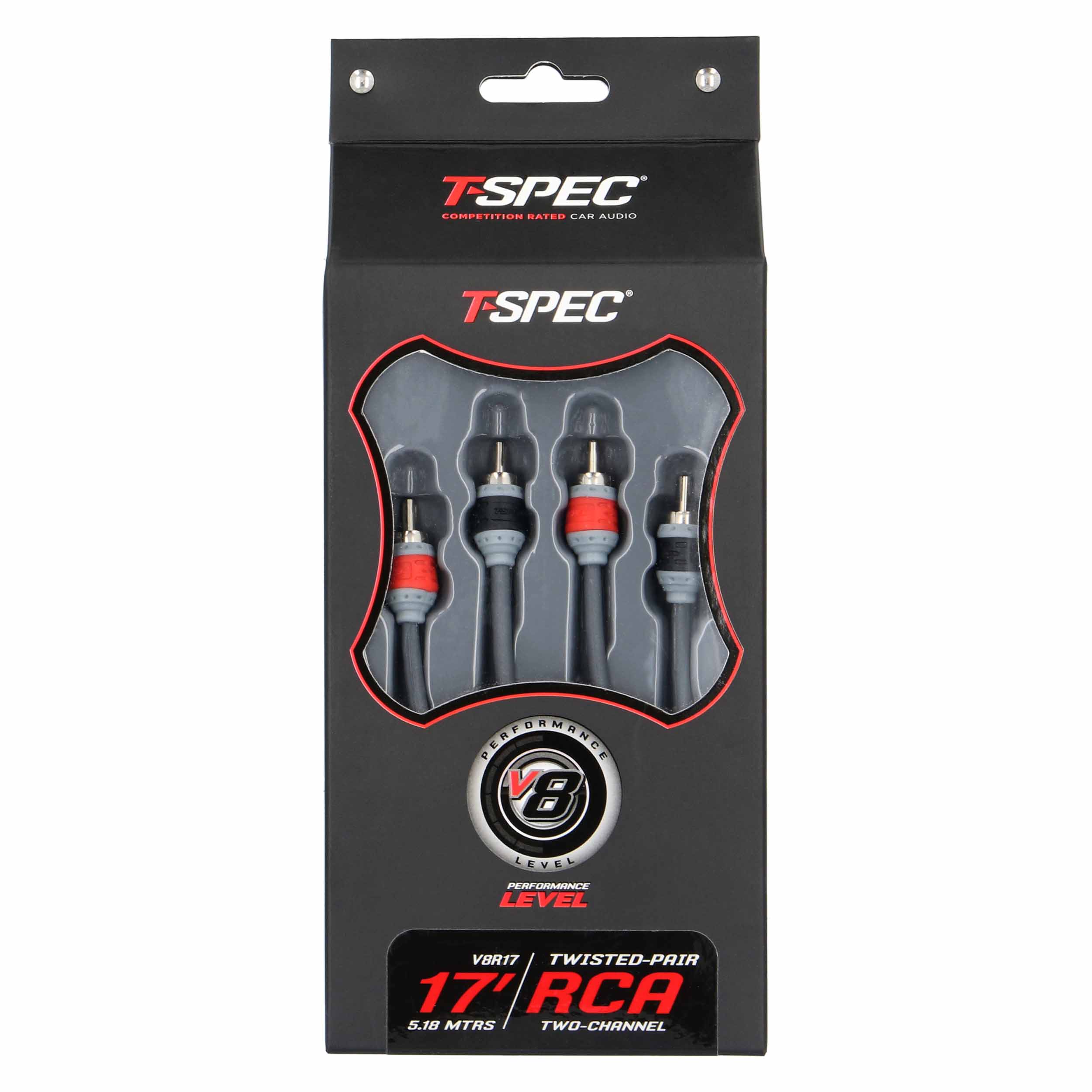 V8 Series 2-Channel RCA Cable | 17 ft