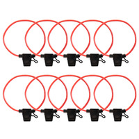 ATM Water Resistant 18 GA Fuse Holder W/Cap - 10 pack