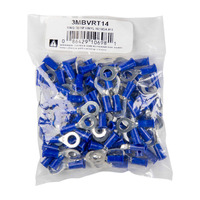 3M™ Blue Vinyl Ring Terminal 16-14 Gauge 1/4 inch