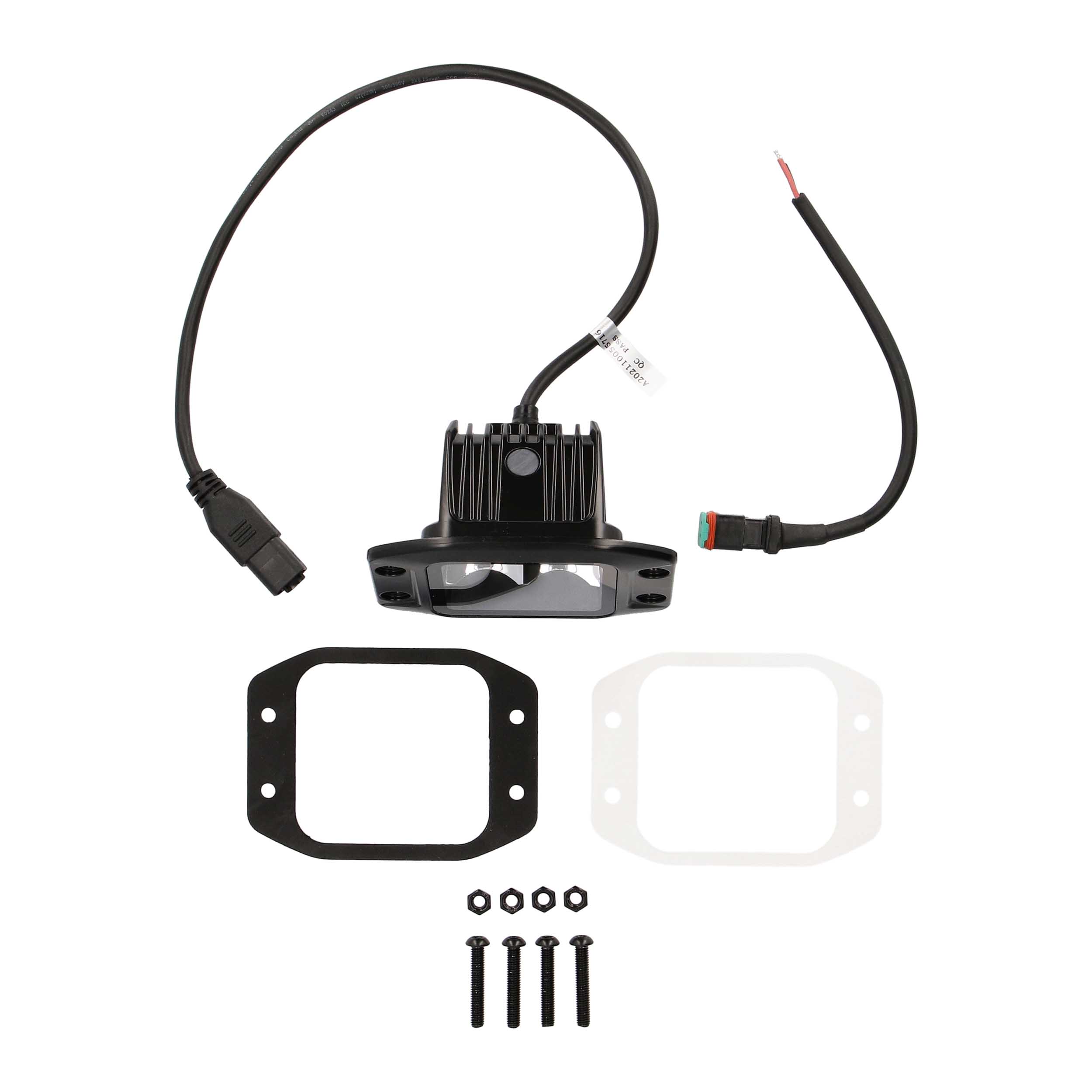 Blackout Flush Mount 3.5" Cube 4 LED Light - Spot