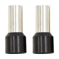 Ferrules - Black 1/0GA - 50 per Bag