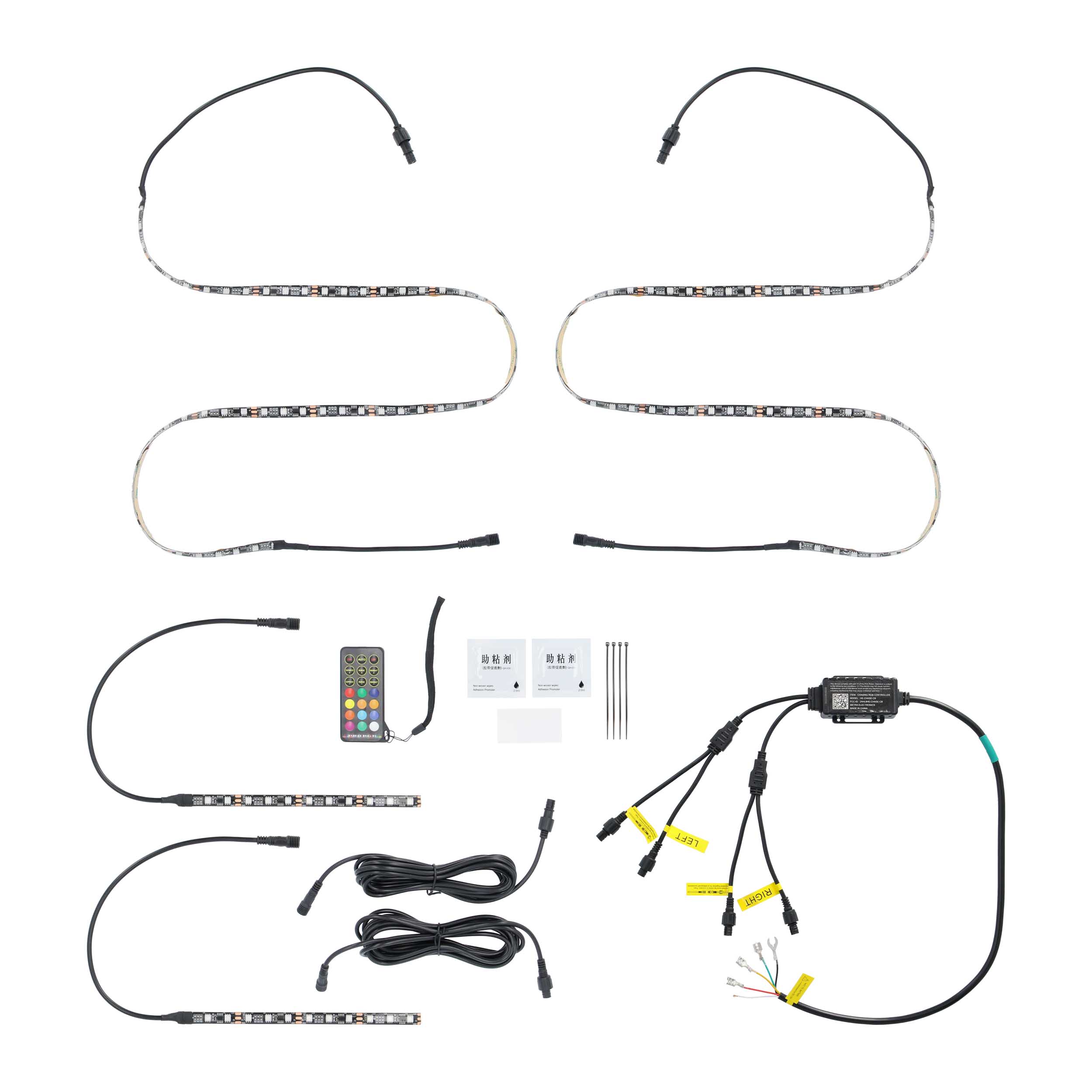 4-Piece Chasing LED Golf Cart Canopy Kit