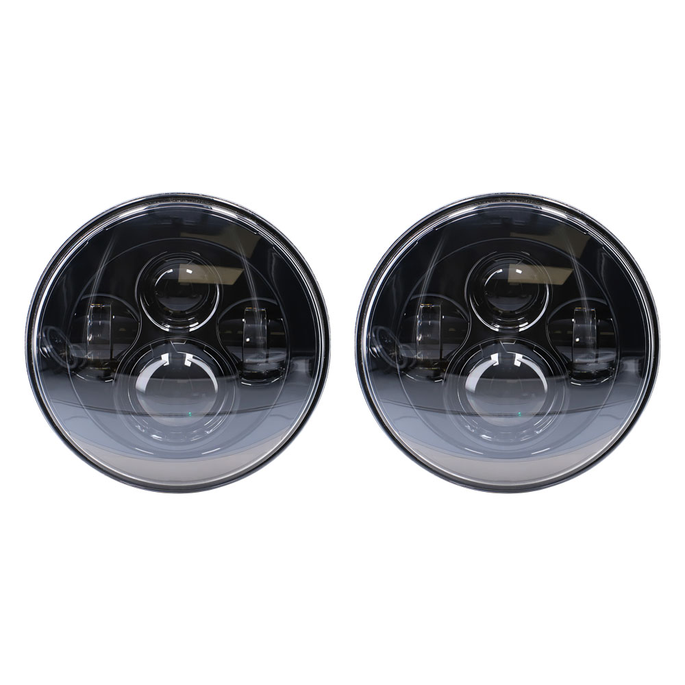7" LED Light with Black Face - 7 Inch, 9 LED