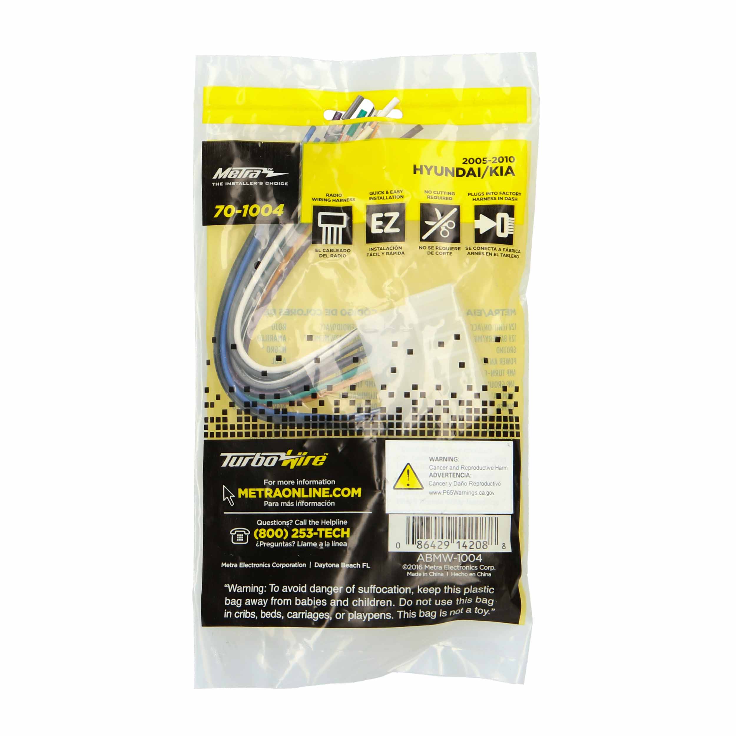 Radio Replacement Harness - Harness - Fits Hyundai / Kia 2005-2012