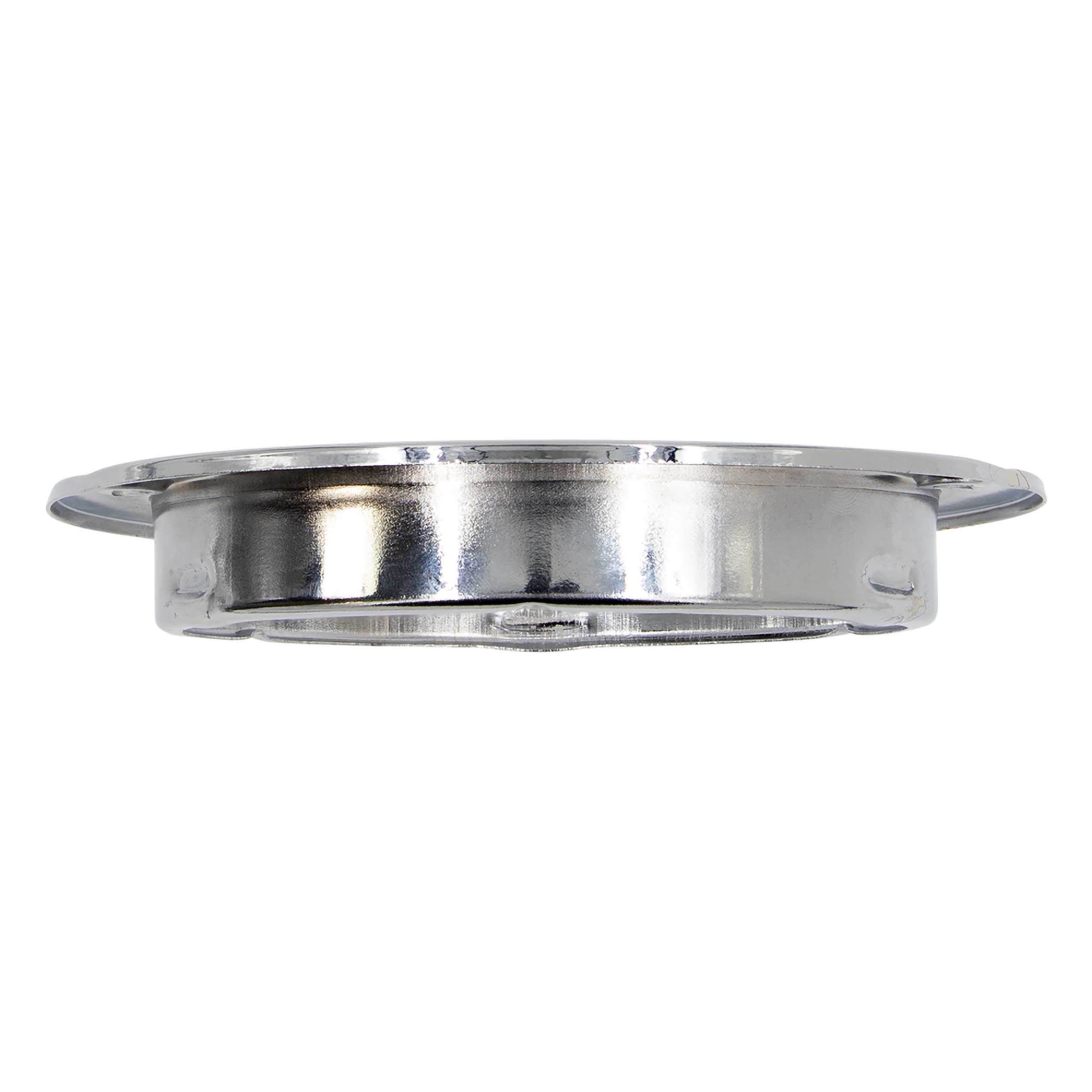 Stainless Flange for Round Trailer Lights - 4 Inch