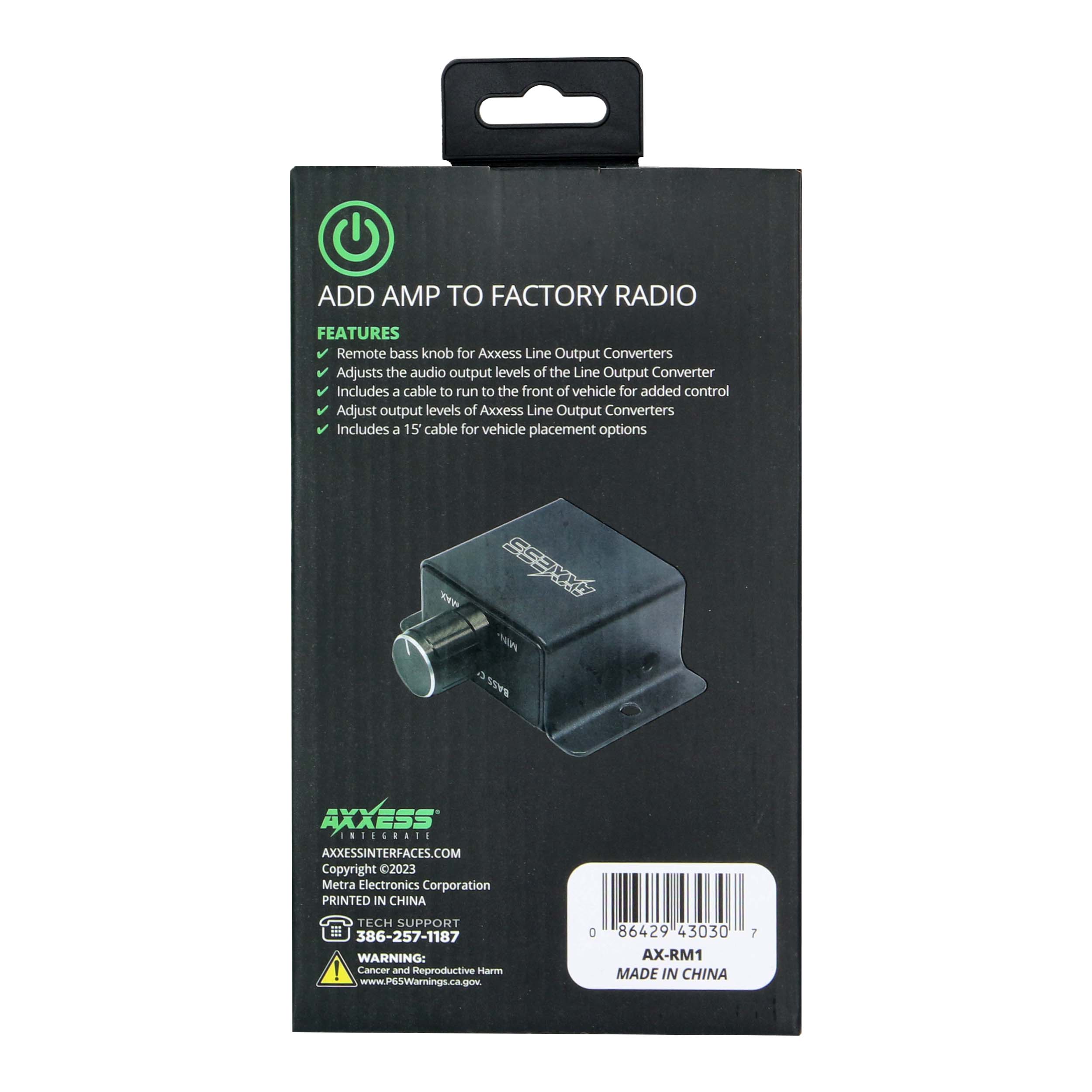 Add-On Remote Bass Knob