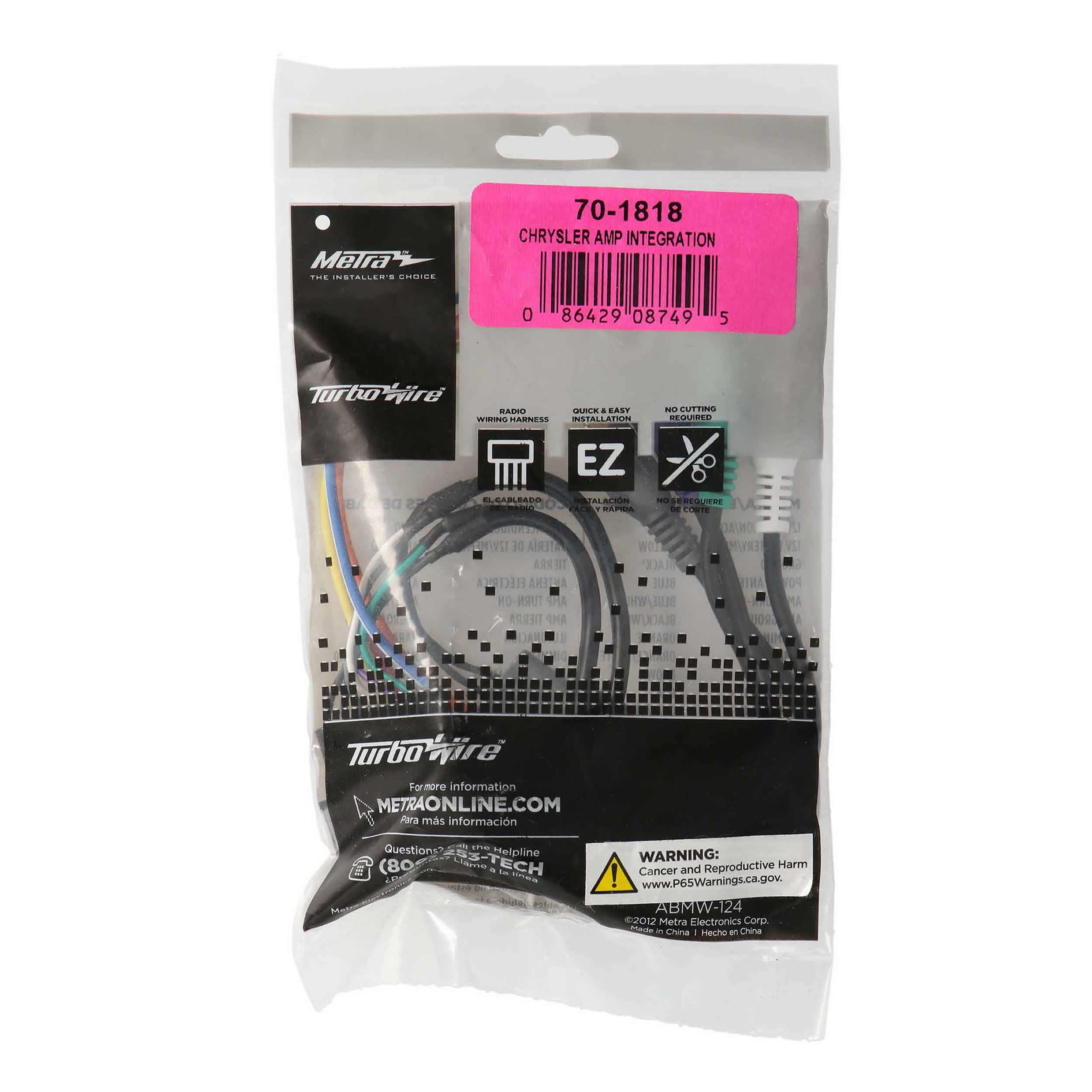 Amp Integration Harness - Fits Chrysler / Dodge / Jeep / Plymouth 1984-2006