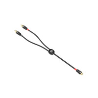 1 Female To 2 Male Y Adapter RCA Cable