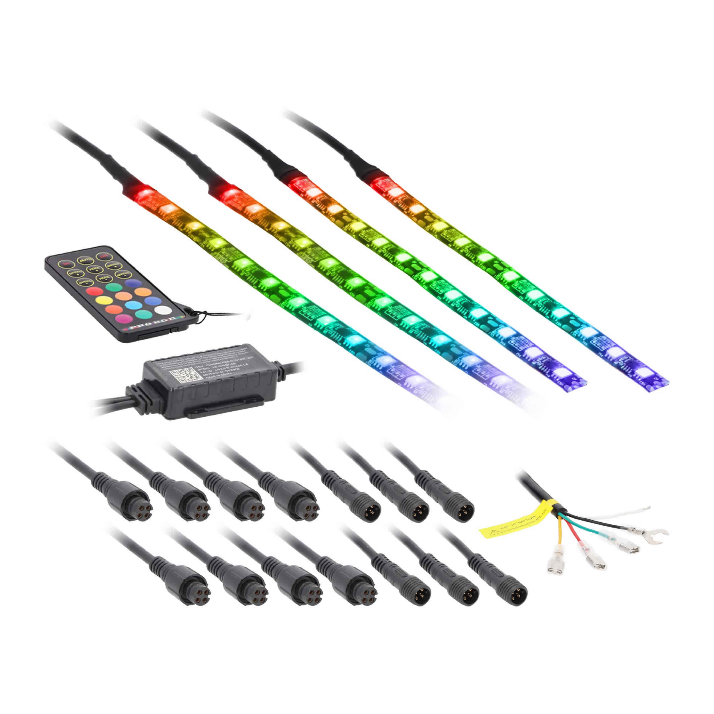 4-Piece Chasing LED Golf Cart Canopy Kit