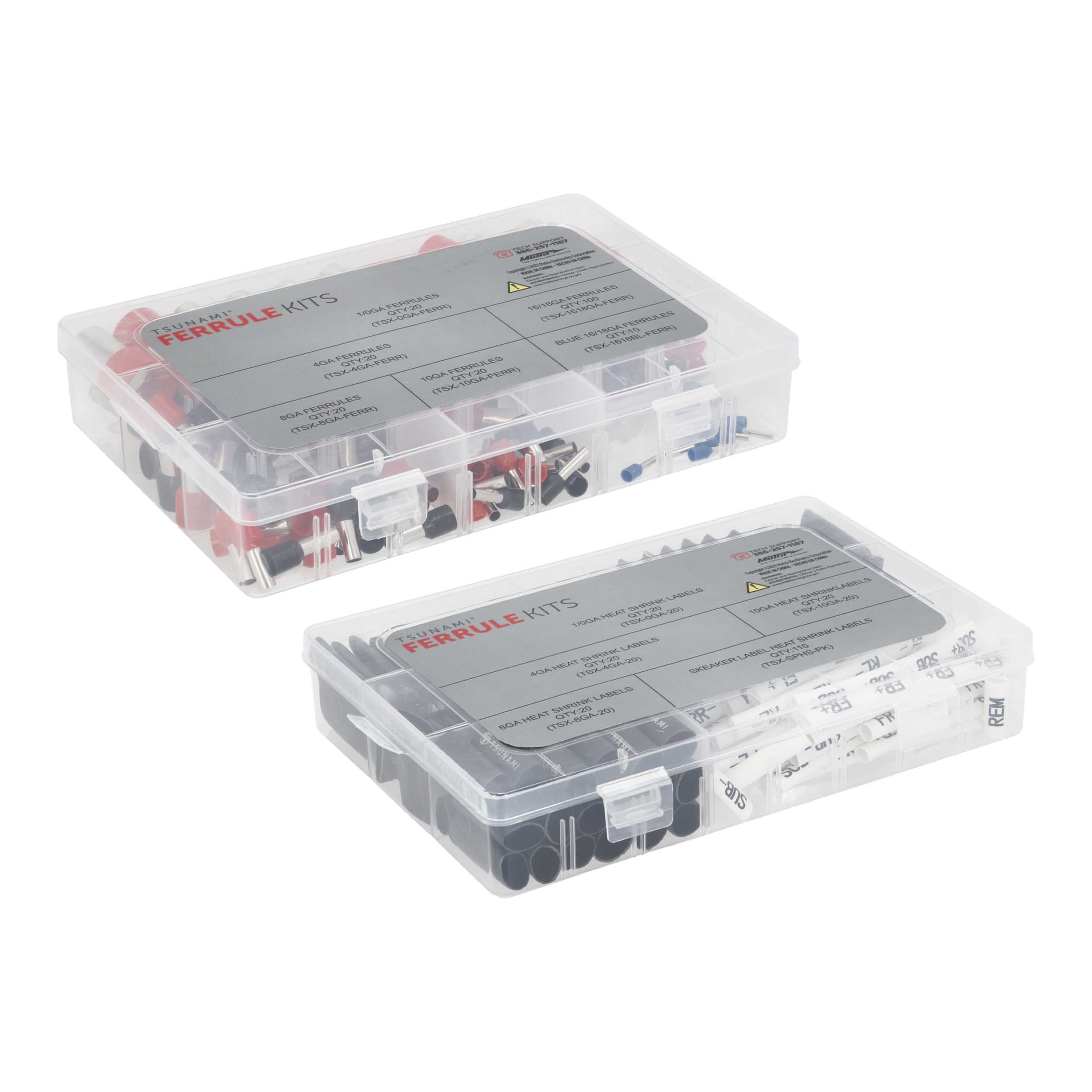 Clean Wire Installation Heat Shrink Label and Ferrule Kit