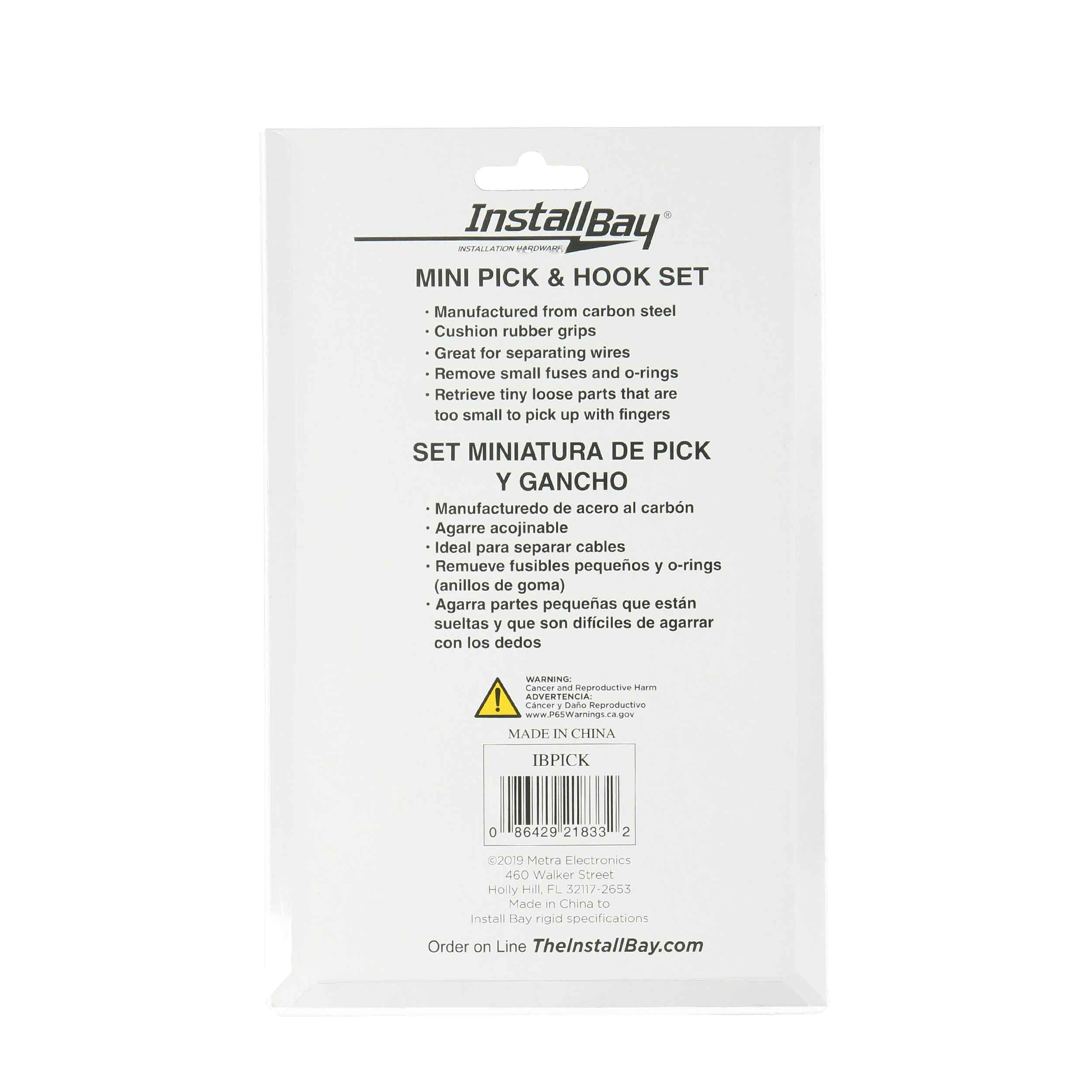 Mini Pick and Hook Set - 4 Piece