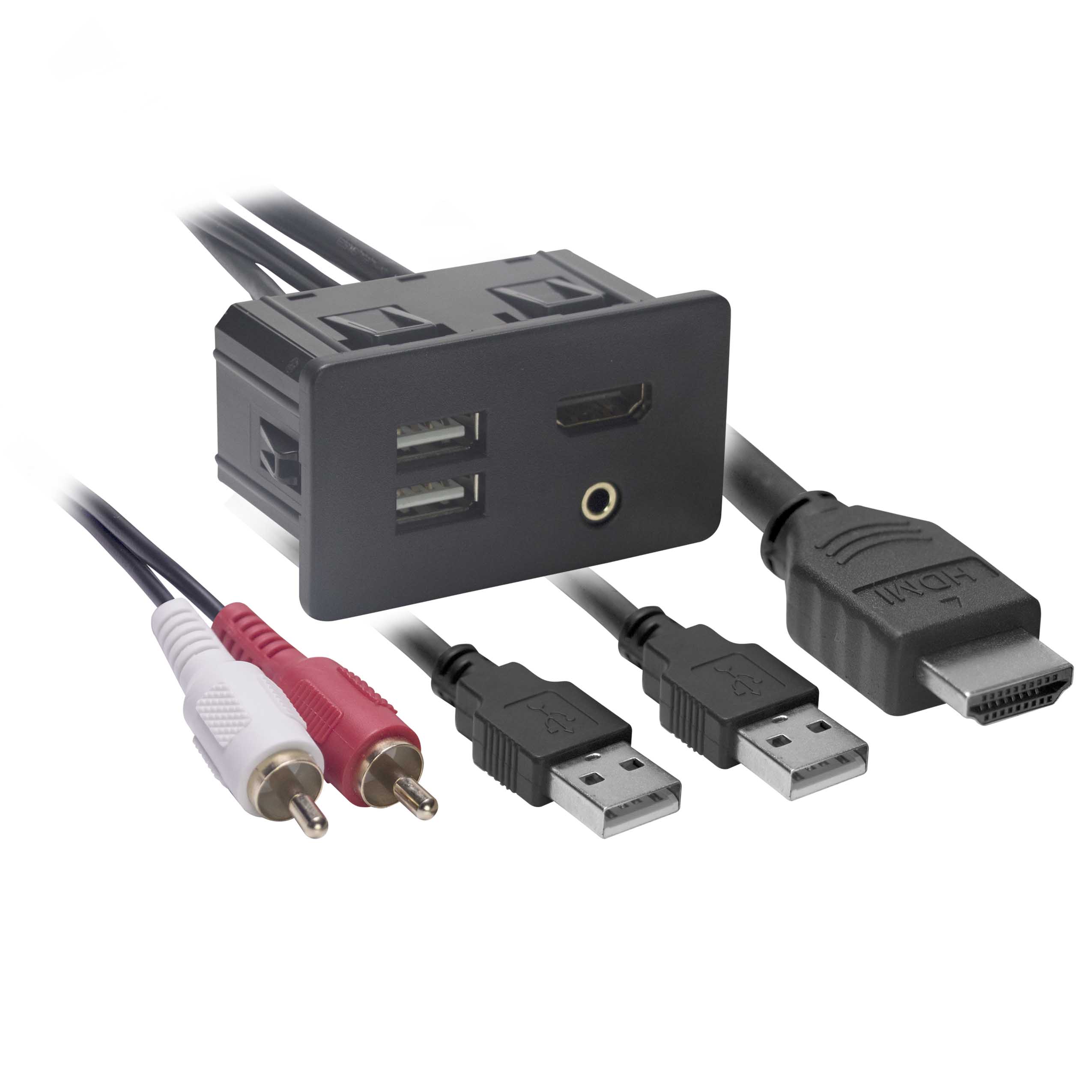 USB/AUX/HDMI Knockout Replacement Panel - Ford 2015-2016