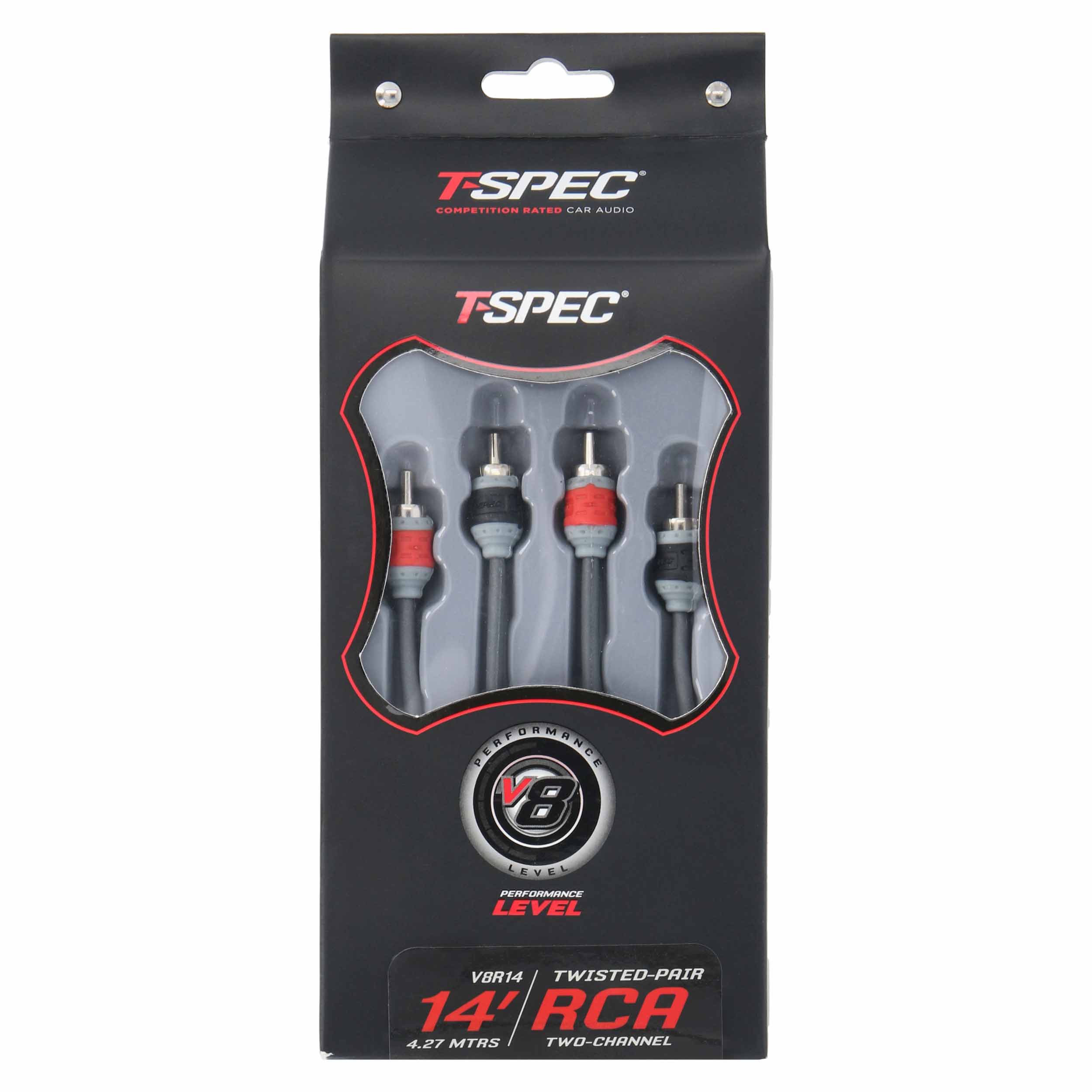 RCA v8 Series 2-Channel Audio Cable - 14 FT