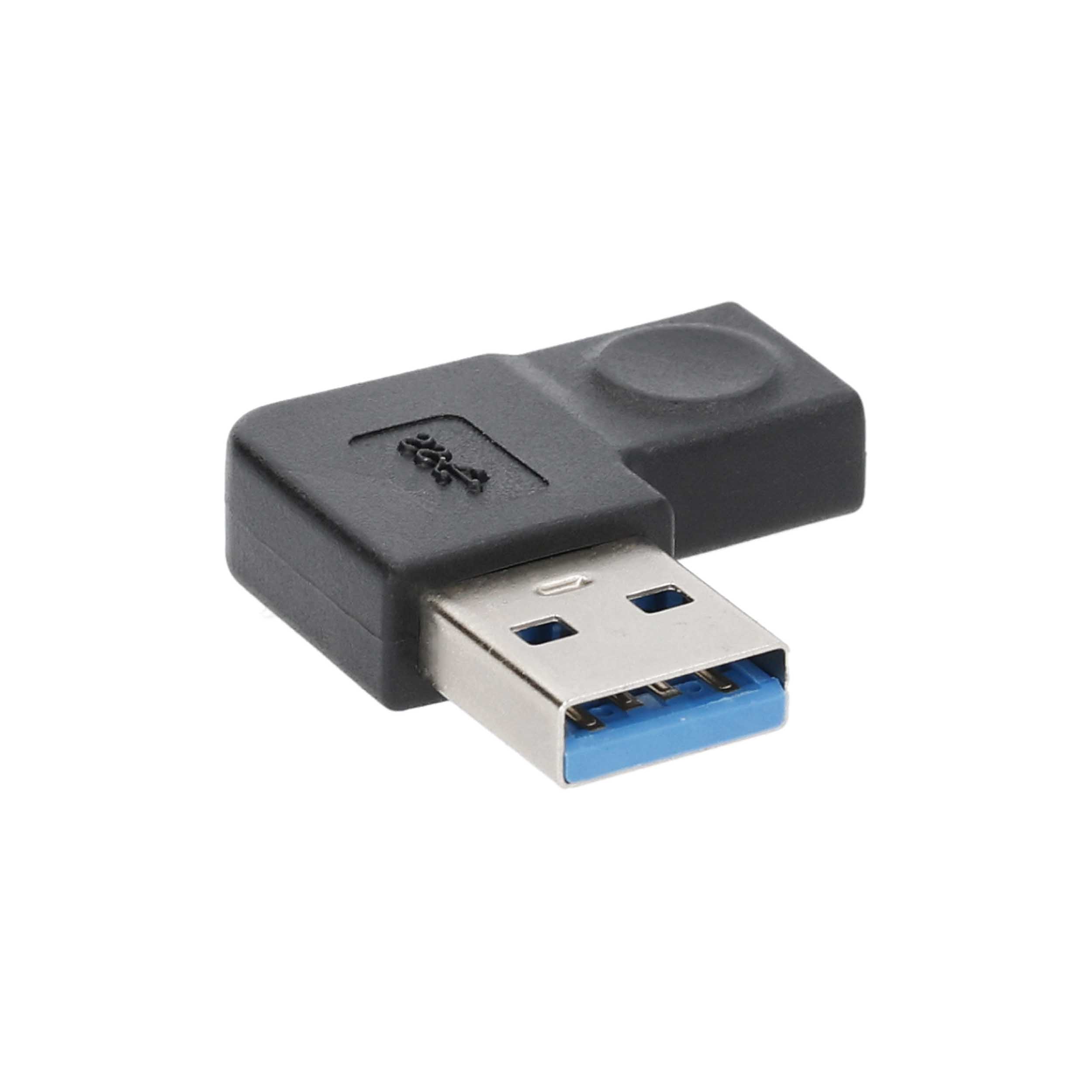USB-A 3.0 To USB-C 2.0 Right Angle Adapter