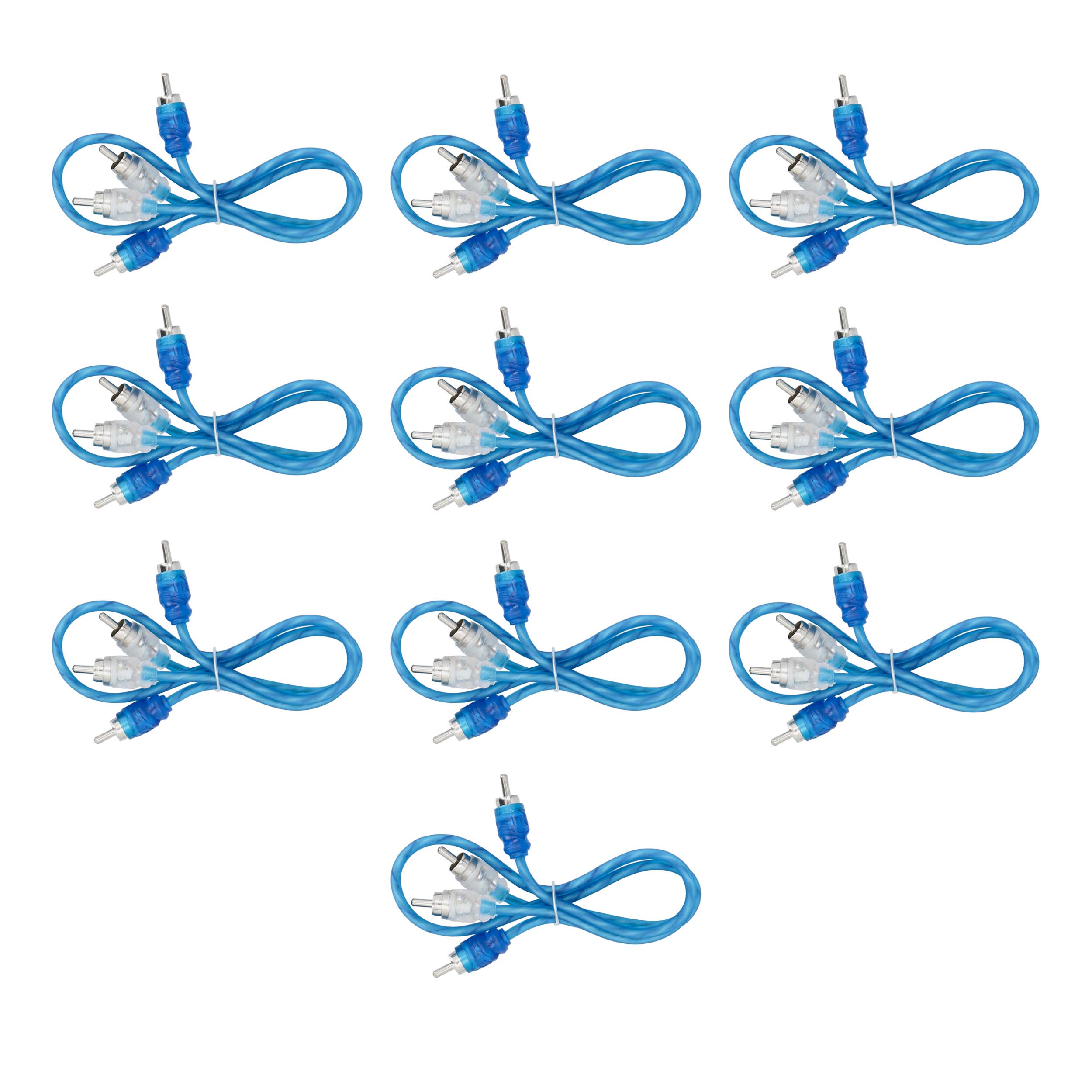 R2 Bulk Series 2-Channel RCA Cable | 1.5 ft. | 10 Pack
