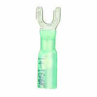 Heat Shrink Blue Vinyl Spade Terminal 16-14 Gauge #10