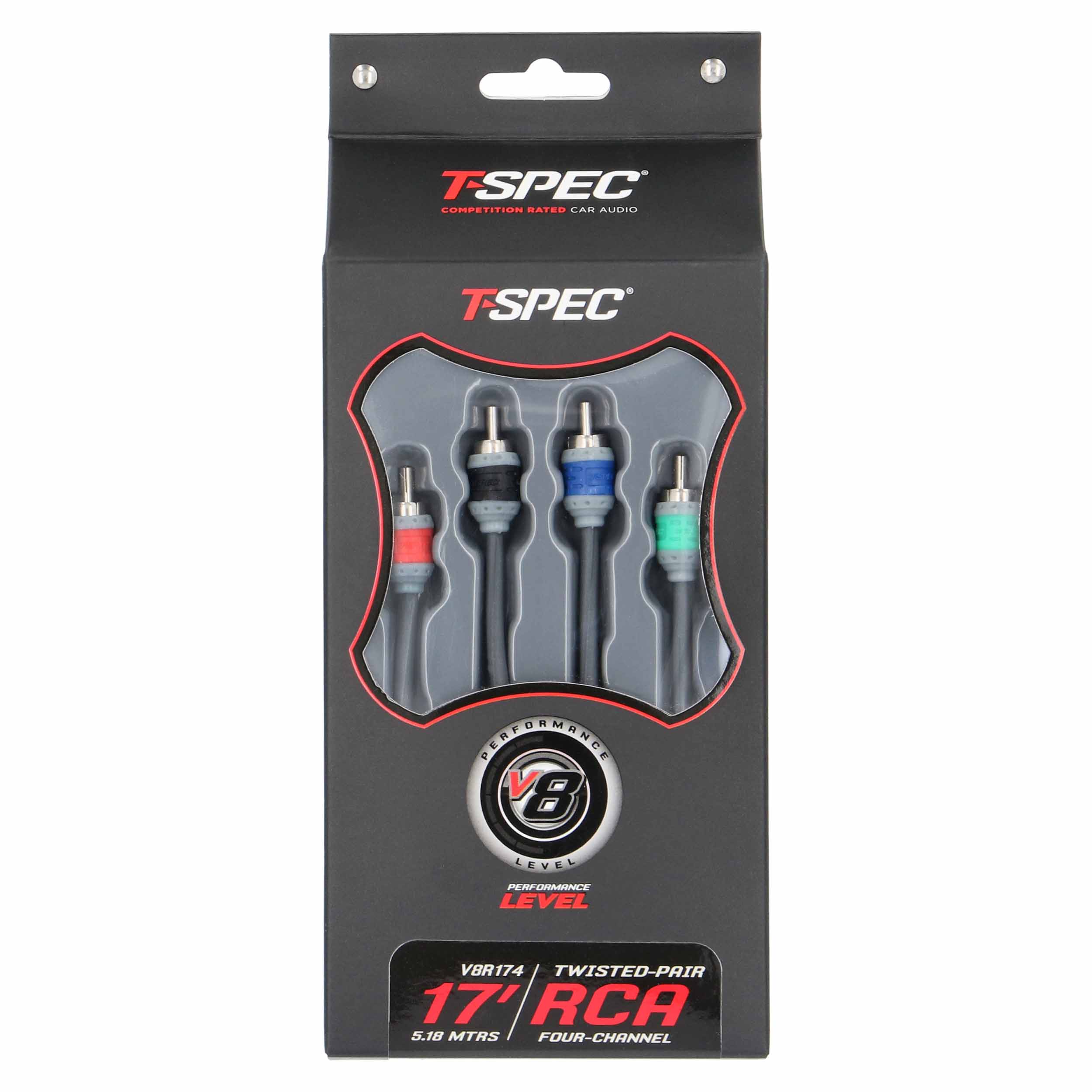 RCA v8 Series 4-Channel Audio Cable - 17 FT