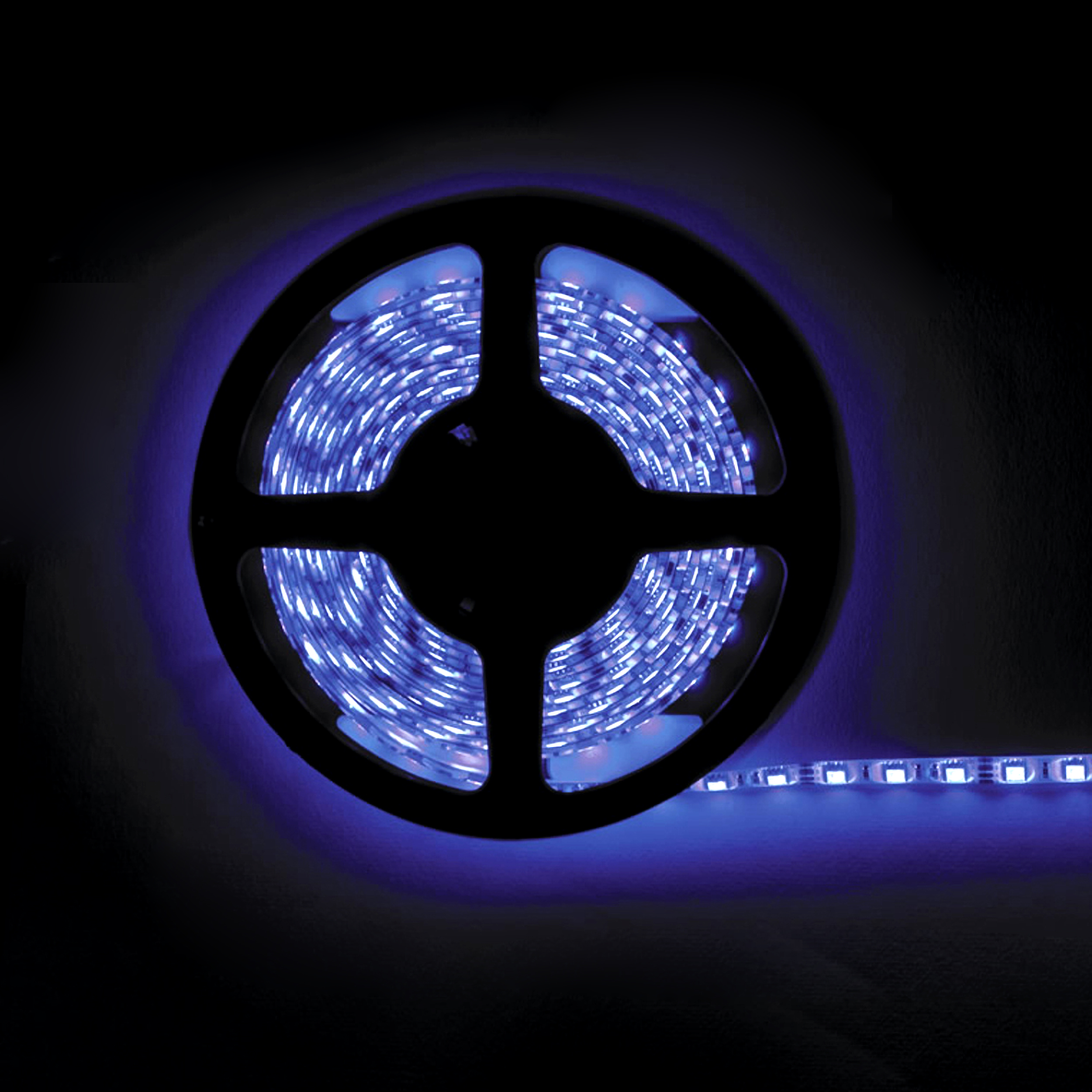 16 Color 5050 RGB LED Strip with Black Base - 5 Meter, Bulk