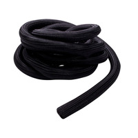 3/4in Self-Wrapping Split Braid Sleeving Black - 50ft