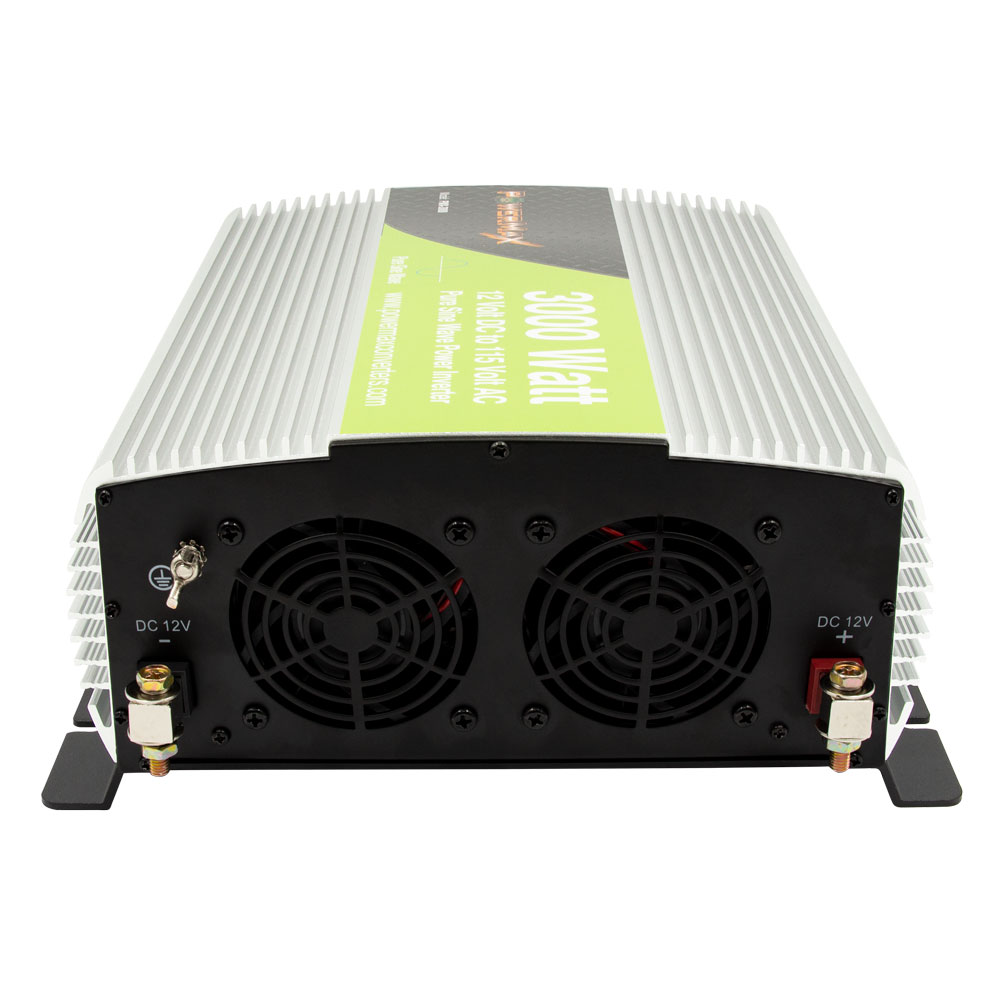 3000W Pure Sine Wave 12VDC to 120V AC Inverter