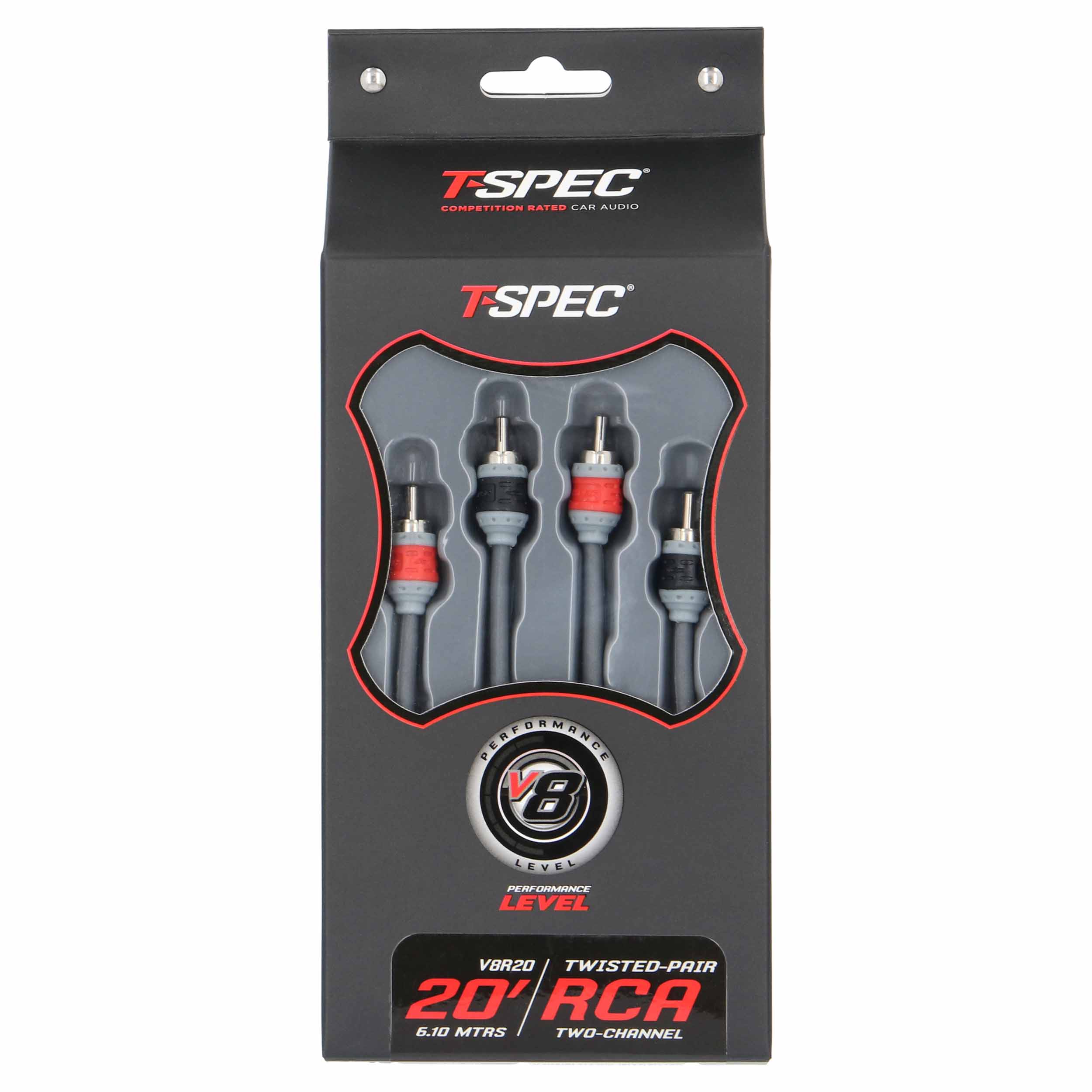 RCA v8 Series 2-Channel Audio Cable - 20 FT