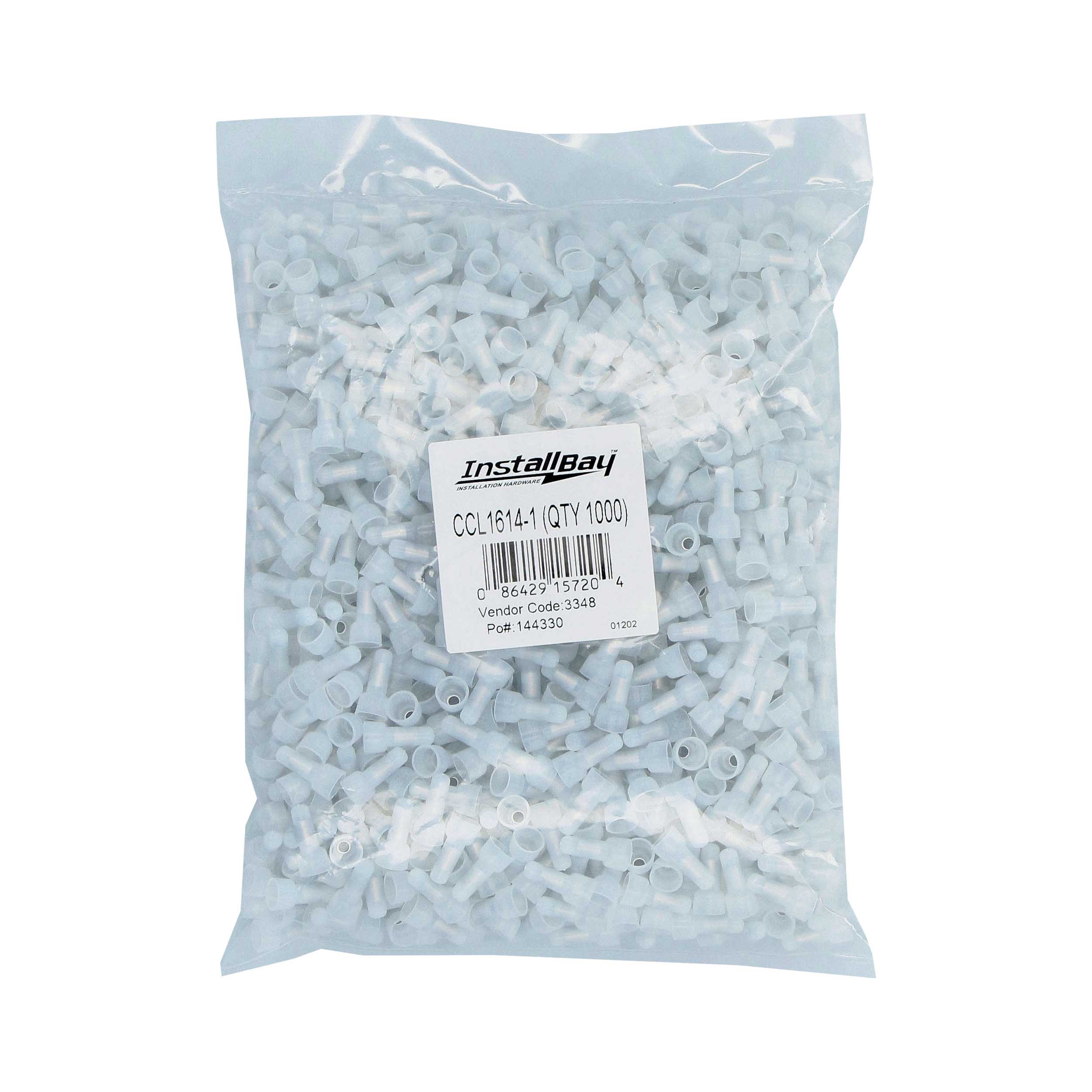 Crimp Cap Long Neck Nylon 16-14 Gauge - Package of 1000
