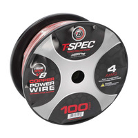 V8GT OFC Power Wire | 4 AWG | 100 ft. | Red